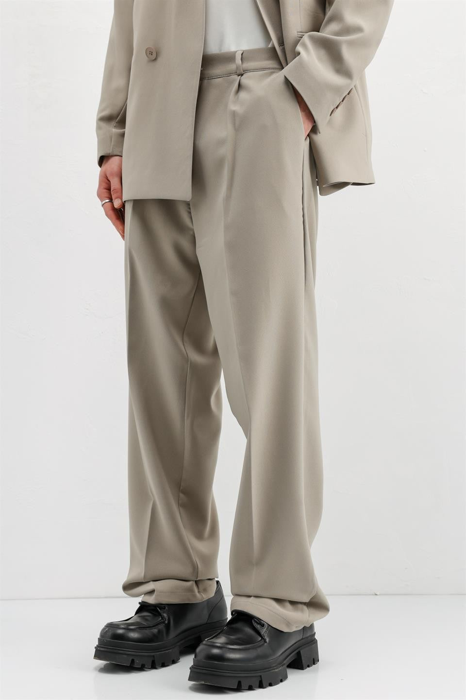 Oversize Kruvaze Takım Elbise