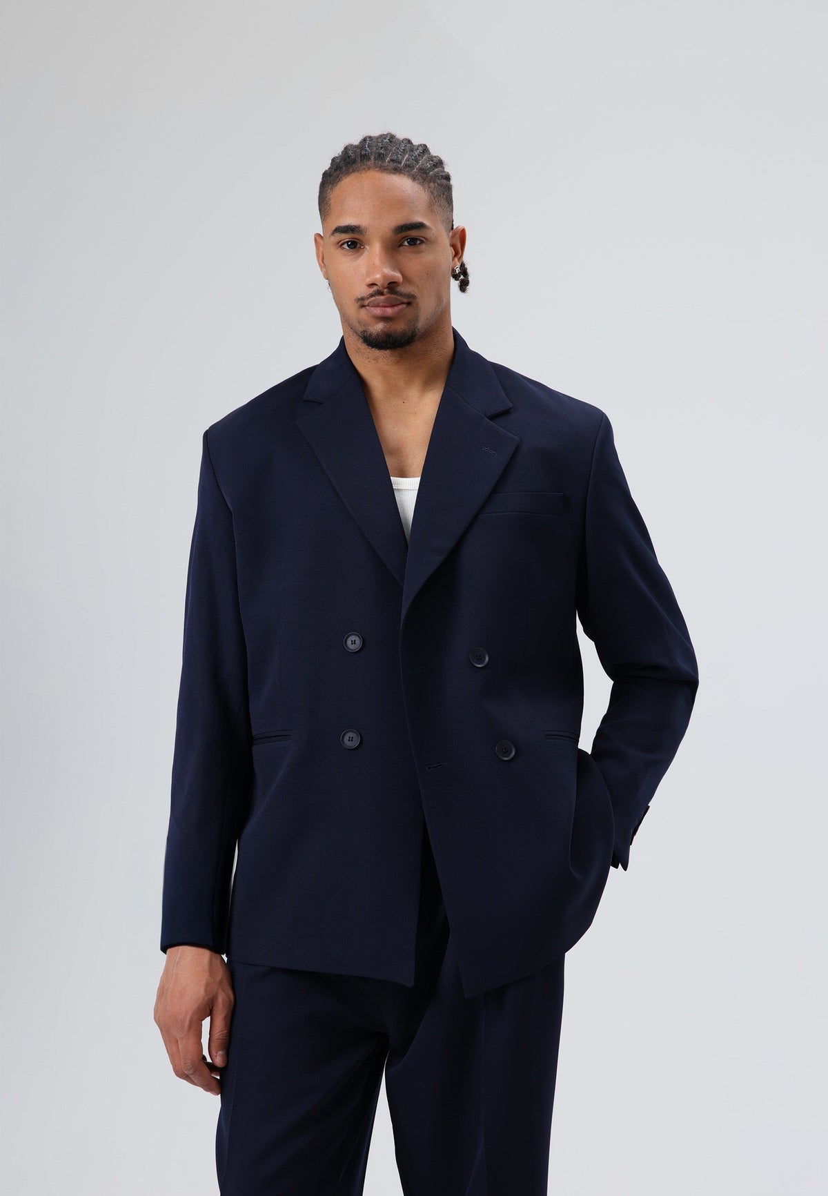 Oversize Kruvaze Takım Elbise