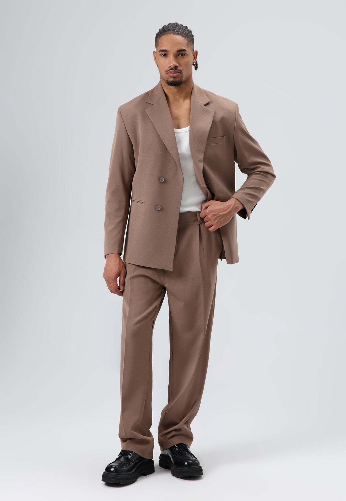 Oversize Kruvaze Takım Elbise