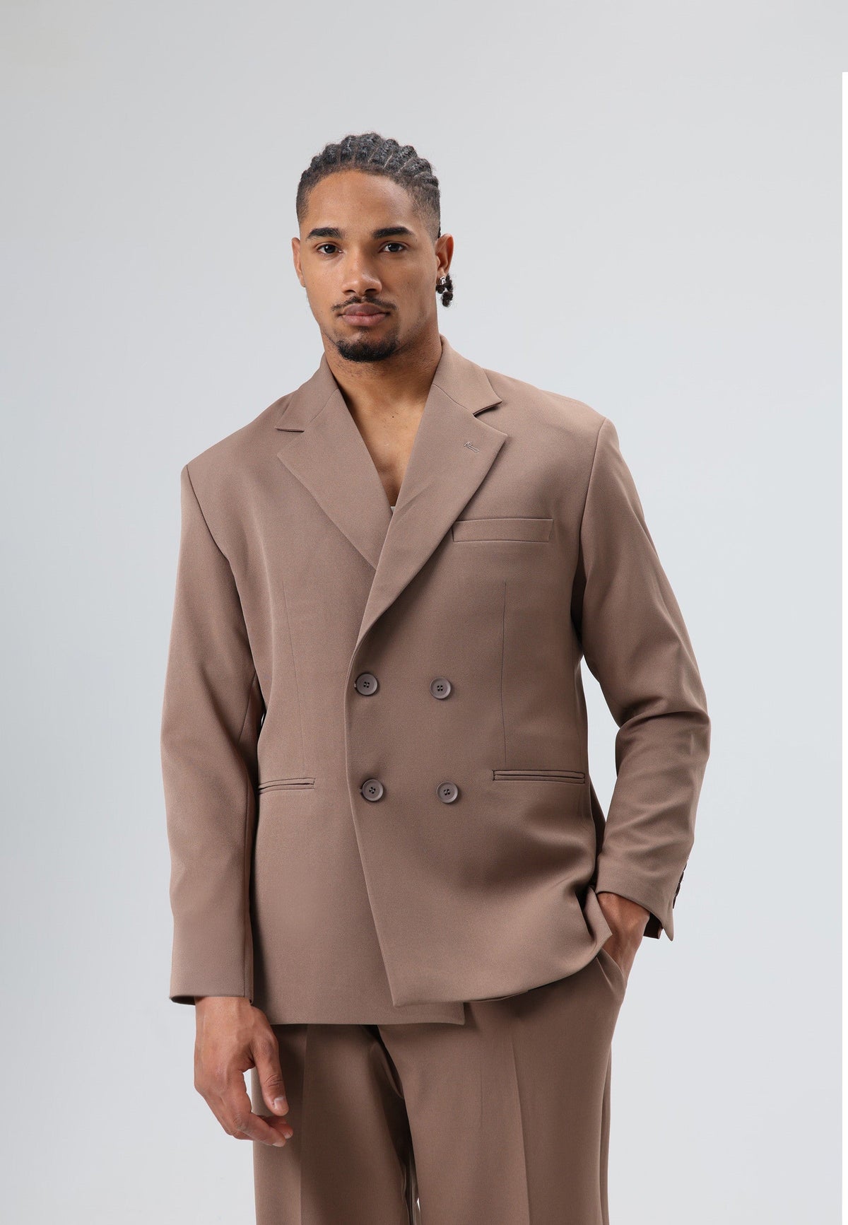 Oversize Kruvaze Takım Elbise