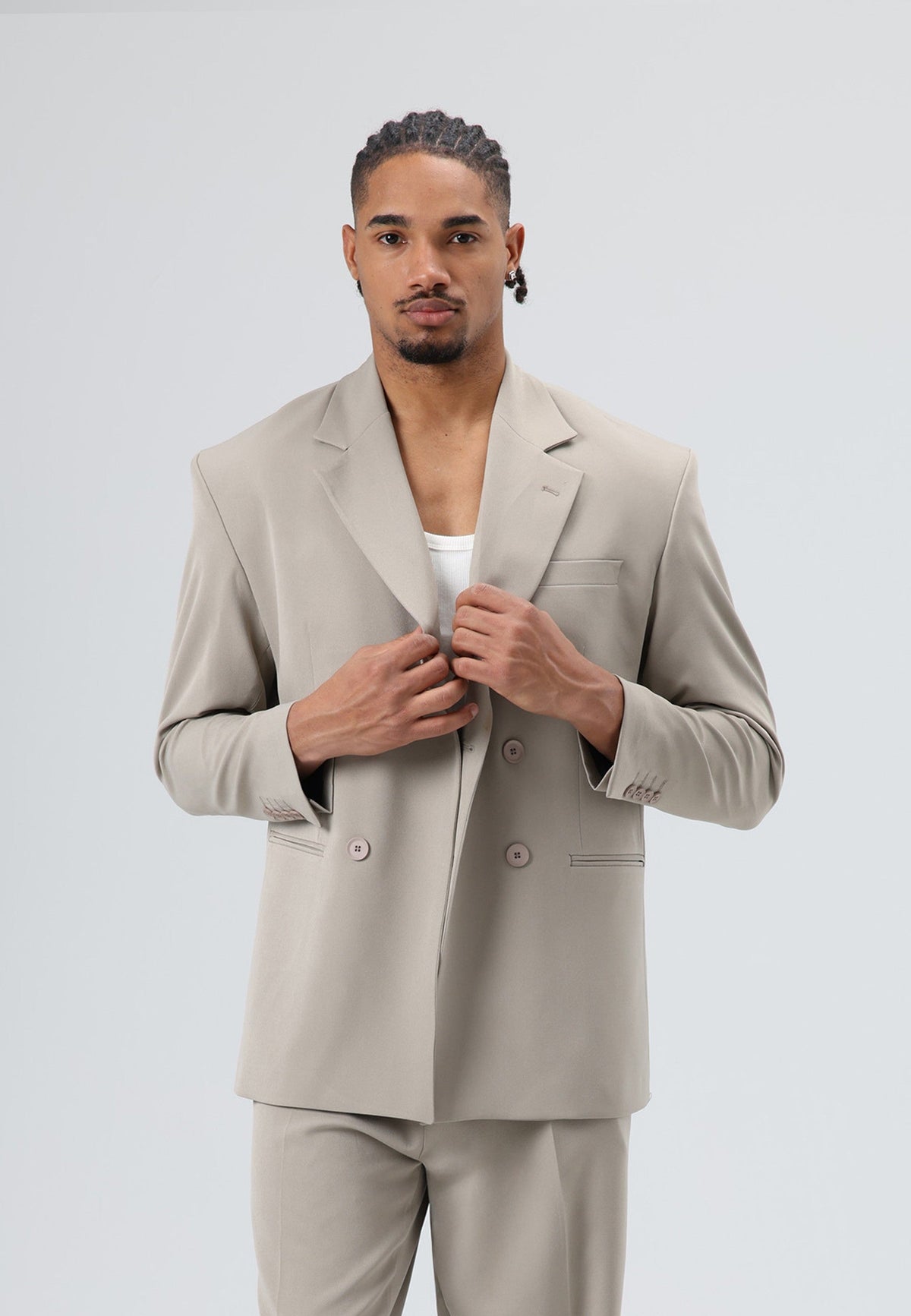 Oversize Kruvaze Takım Elbise