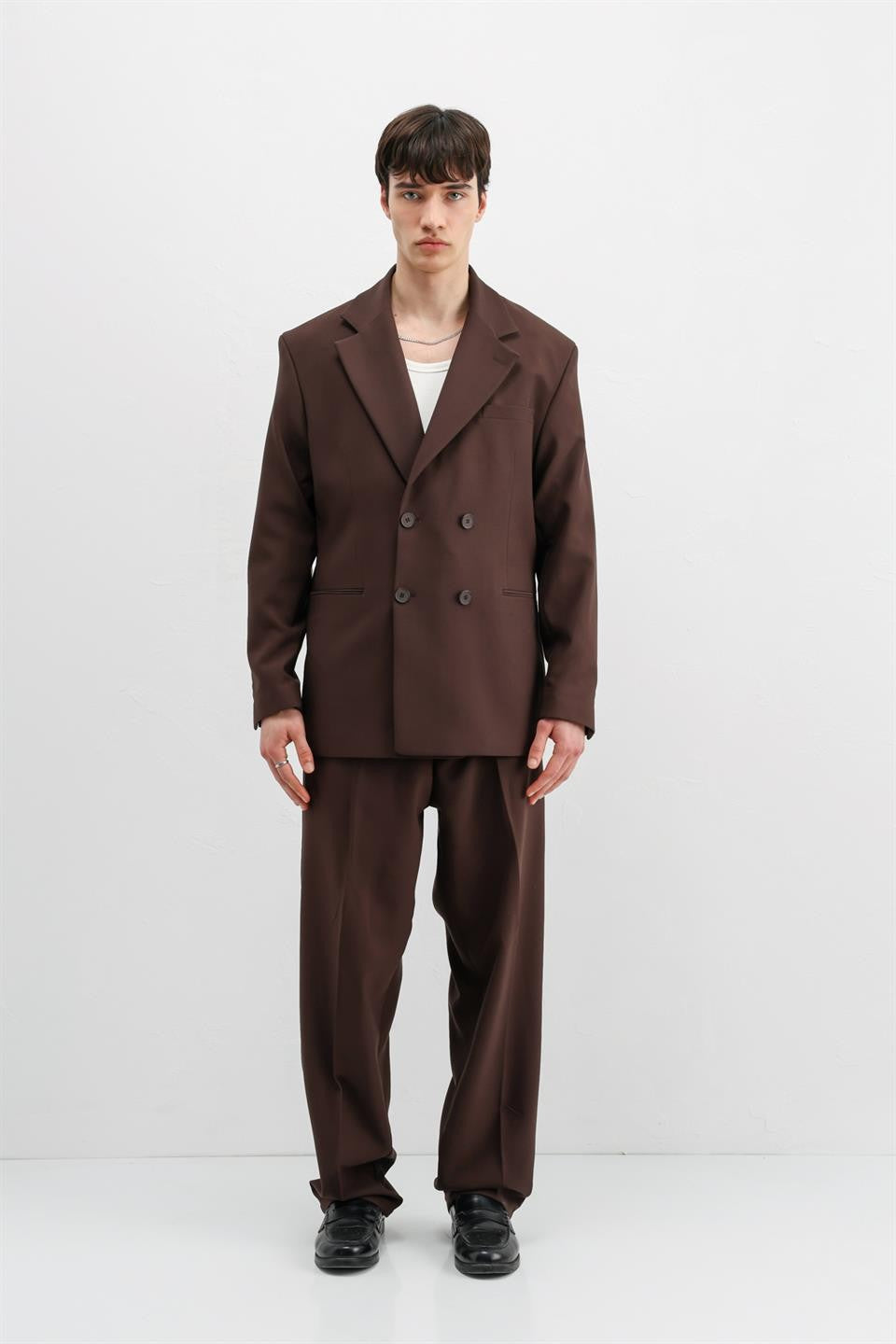 Oversize Kruvaze Takım Elbise