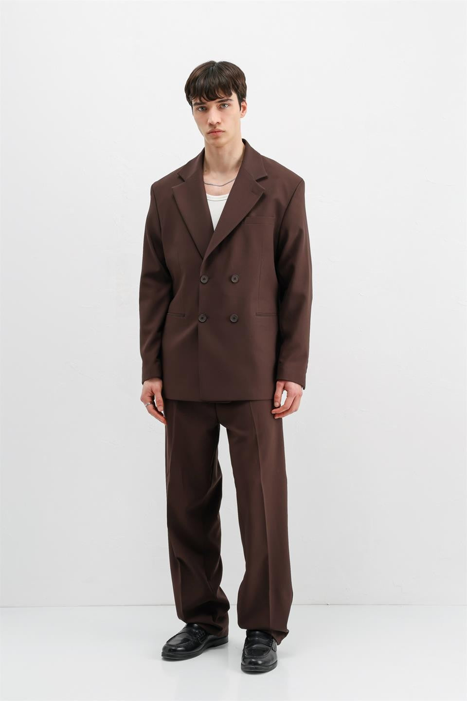 Oversize Kruvaze Takım Elbise