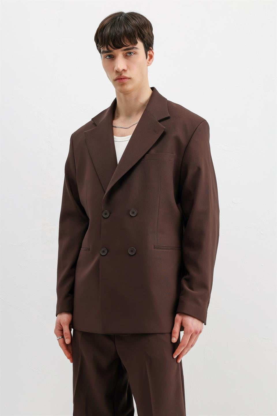 Oversize Kruvaze Takım Elbise