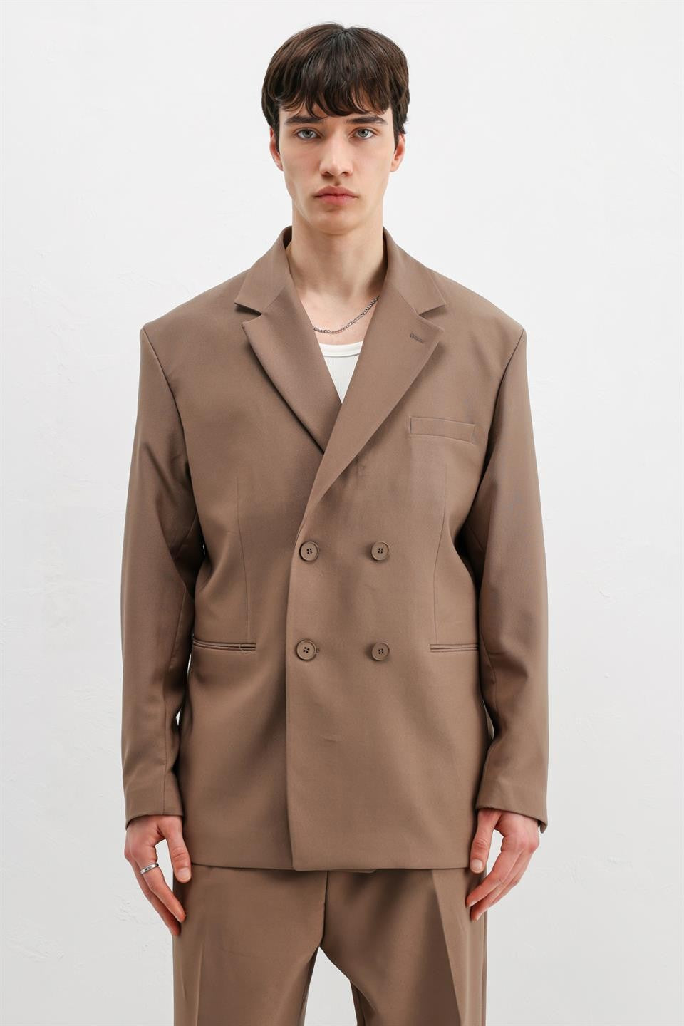 Oversize Kruvaze Takım Elbise