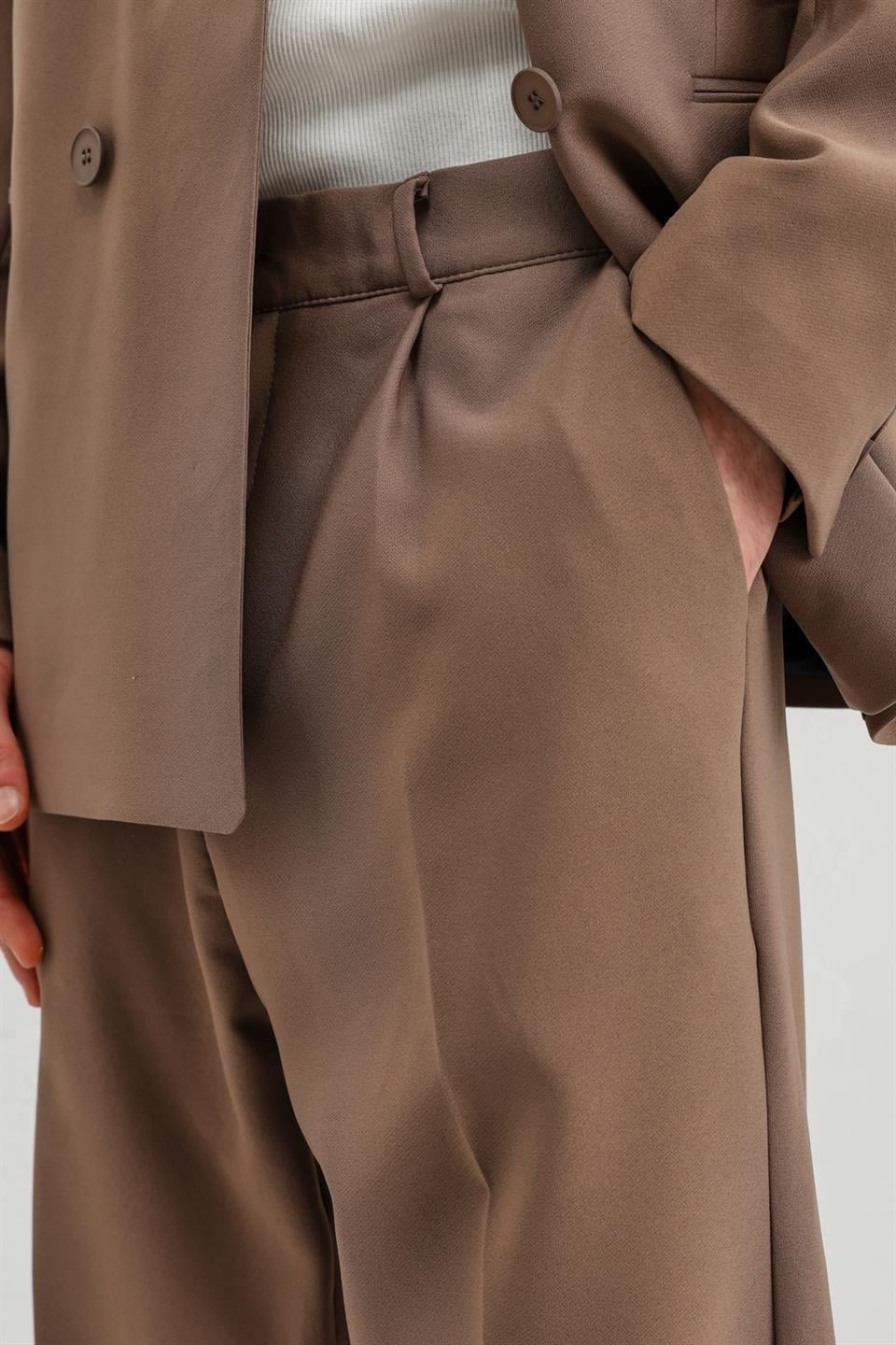 Oversize Kruvaze Takım Elbise