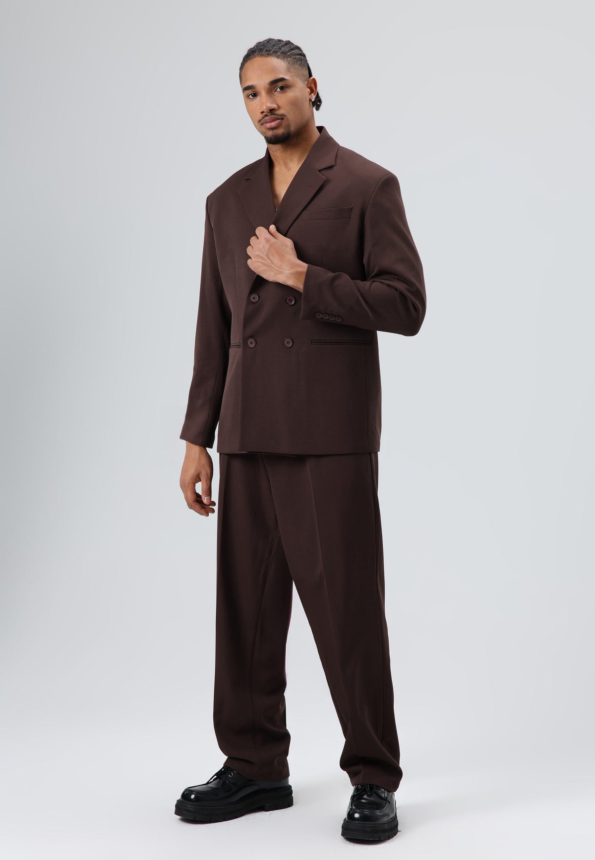 Oversize Kruvaze Takım Elbise