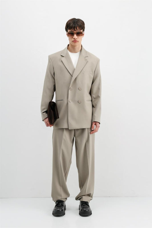 Oversize Kruvaze Takım Elbise