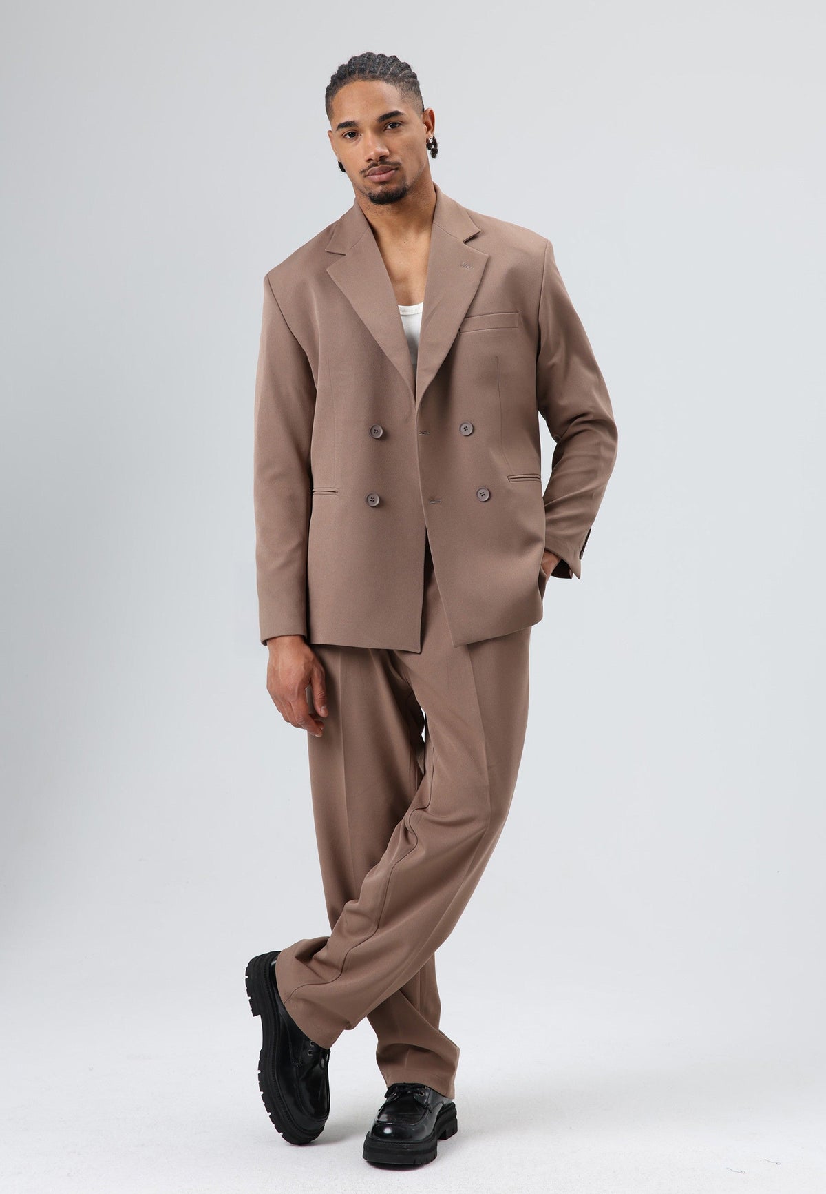 Oversize Kruvaze Takım Elbise