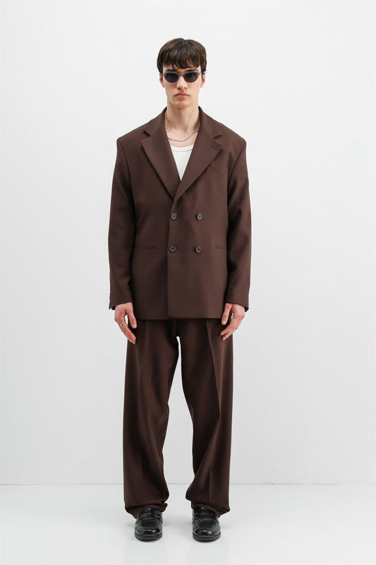 Oversize Kruvaze Takım Elbise