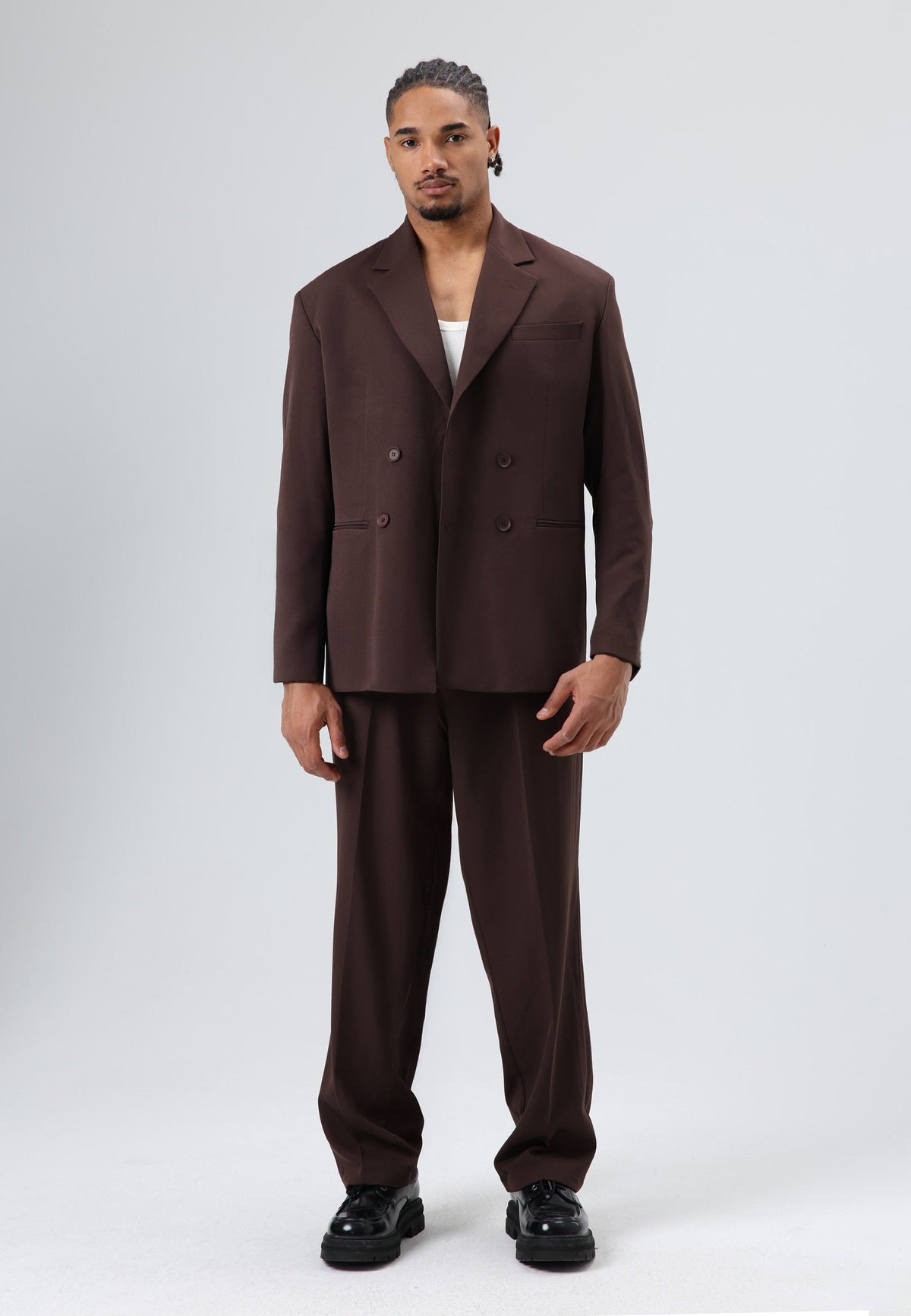 Oversize Kruvaze Takım Elbise