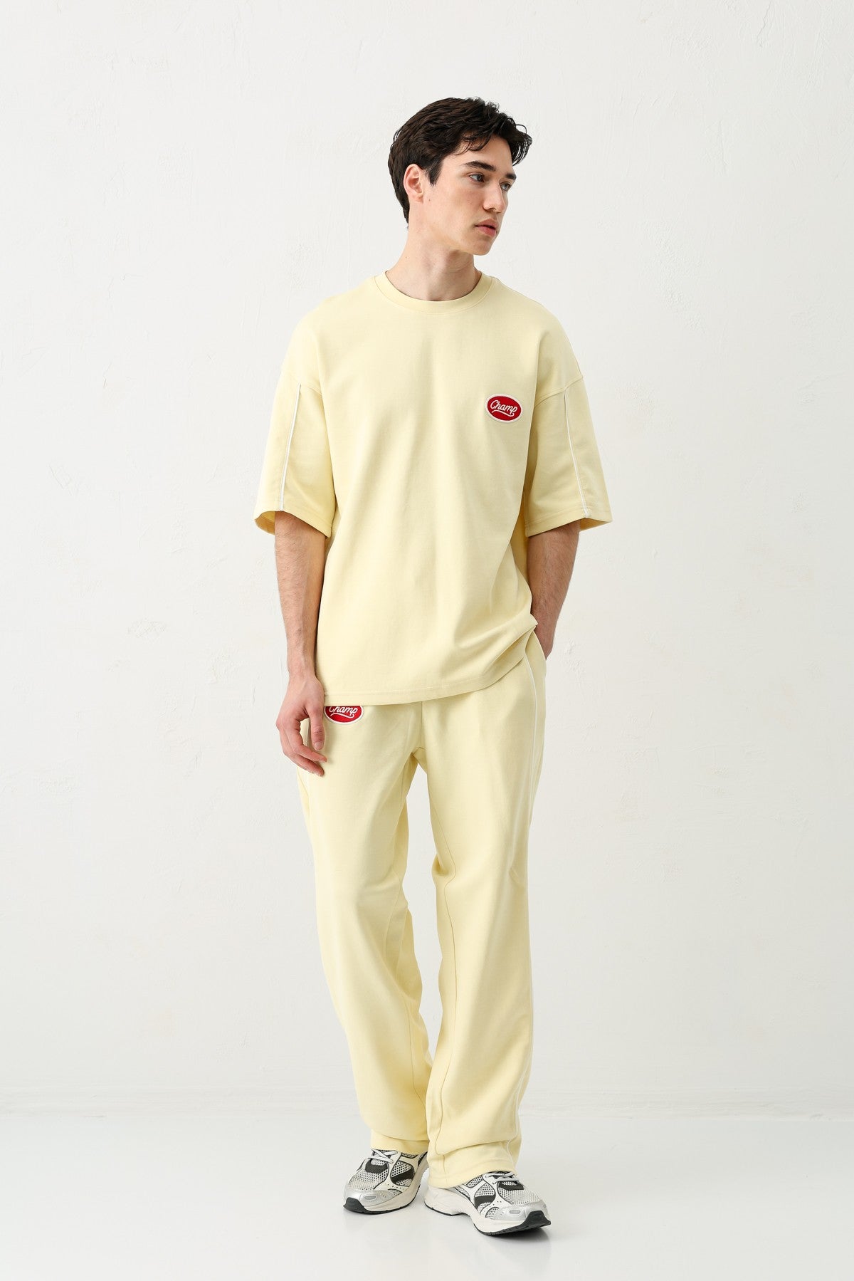 Oversize Champ Baskılı Eşofman Takım