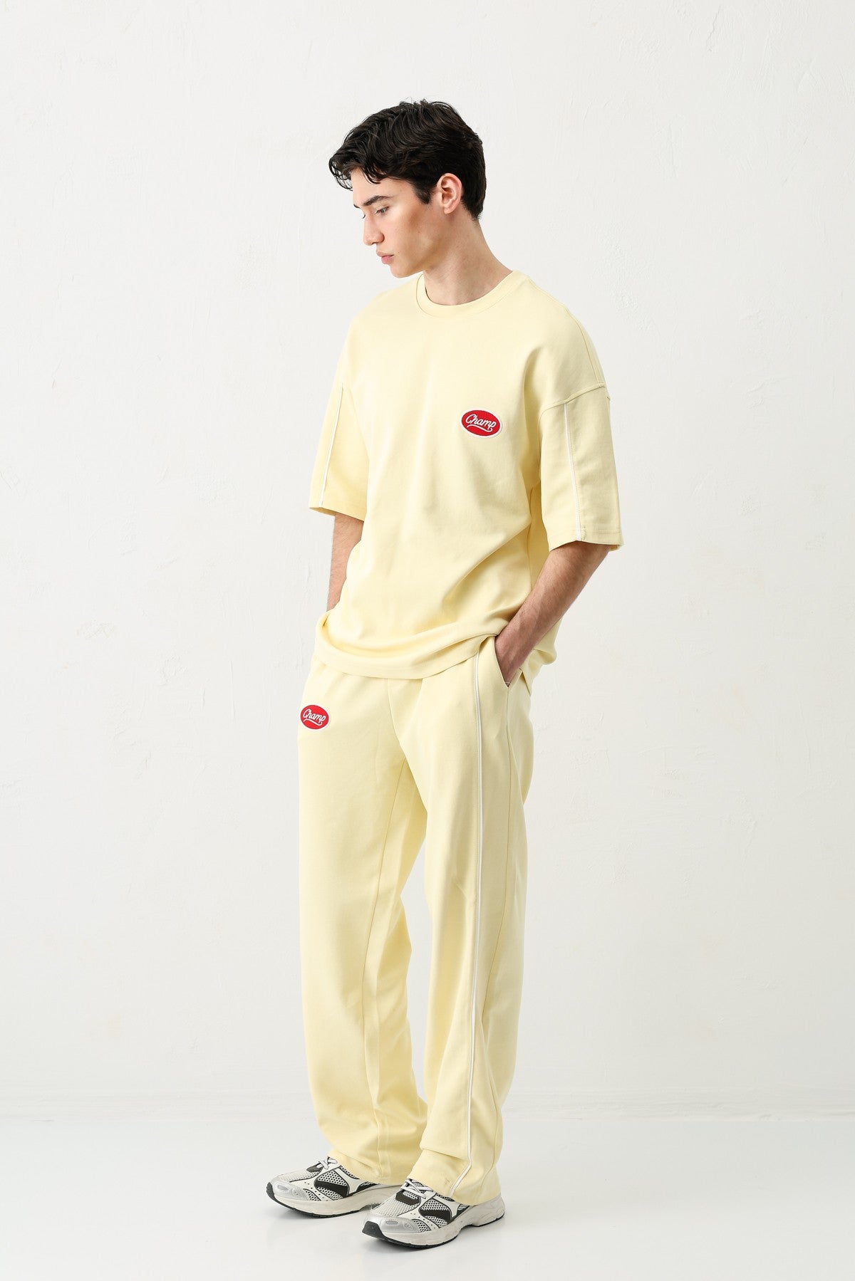 Oversize Champ Baskılı Eşofman Takım