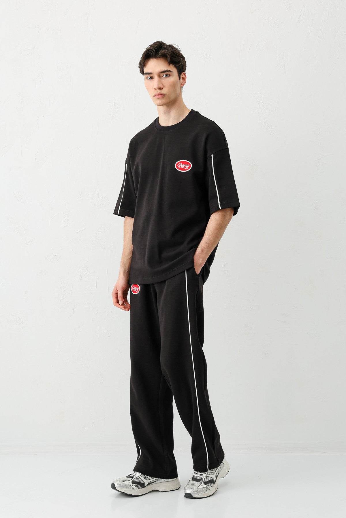 Oversize Champ Baskılı Eşofman Takım