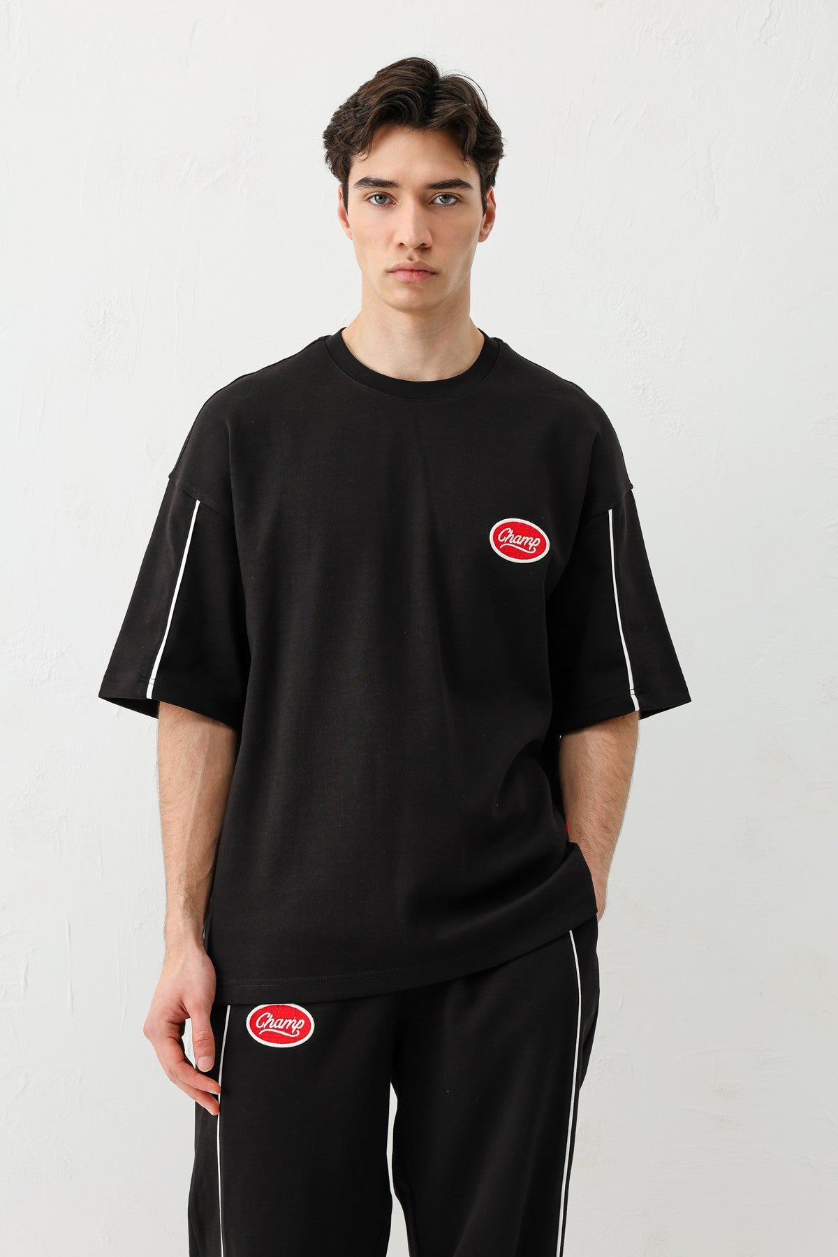 Oversize Champ Baskılı Eşofman Takım