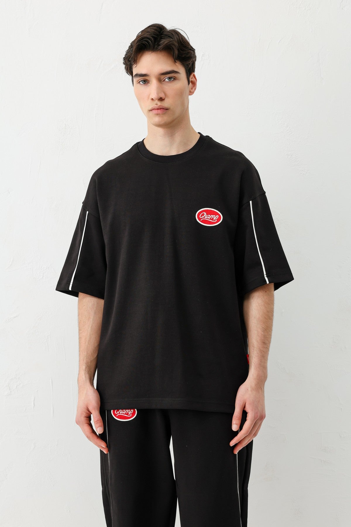Oversize Champ Baskılı Eşofman Takım