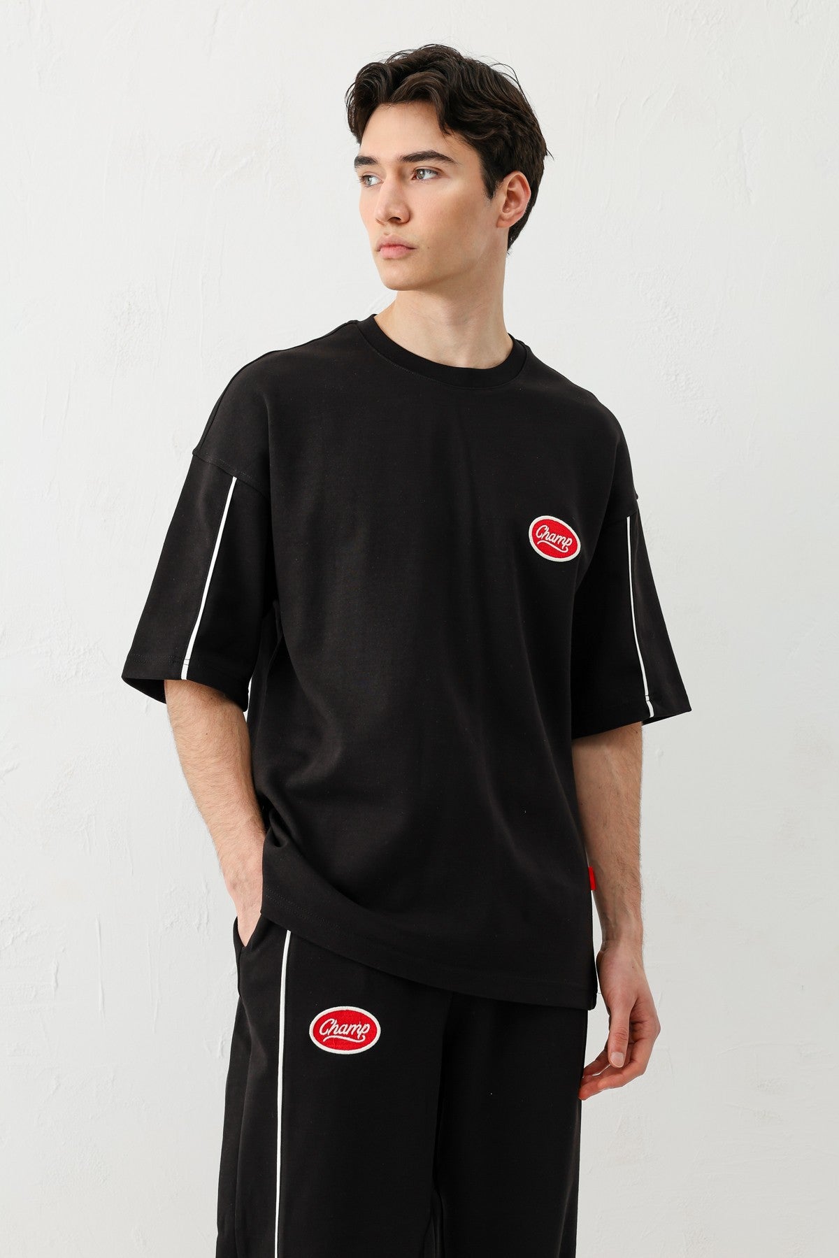 Oversize Champ Baskılı Eşofman Takım