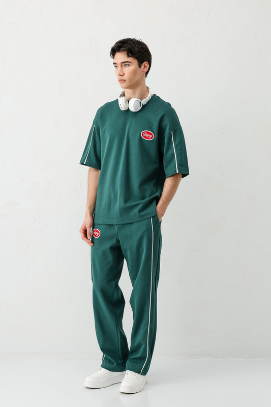 Oversize Champ Baskılı Eşofman Takım