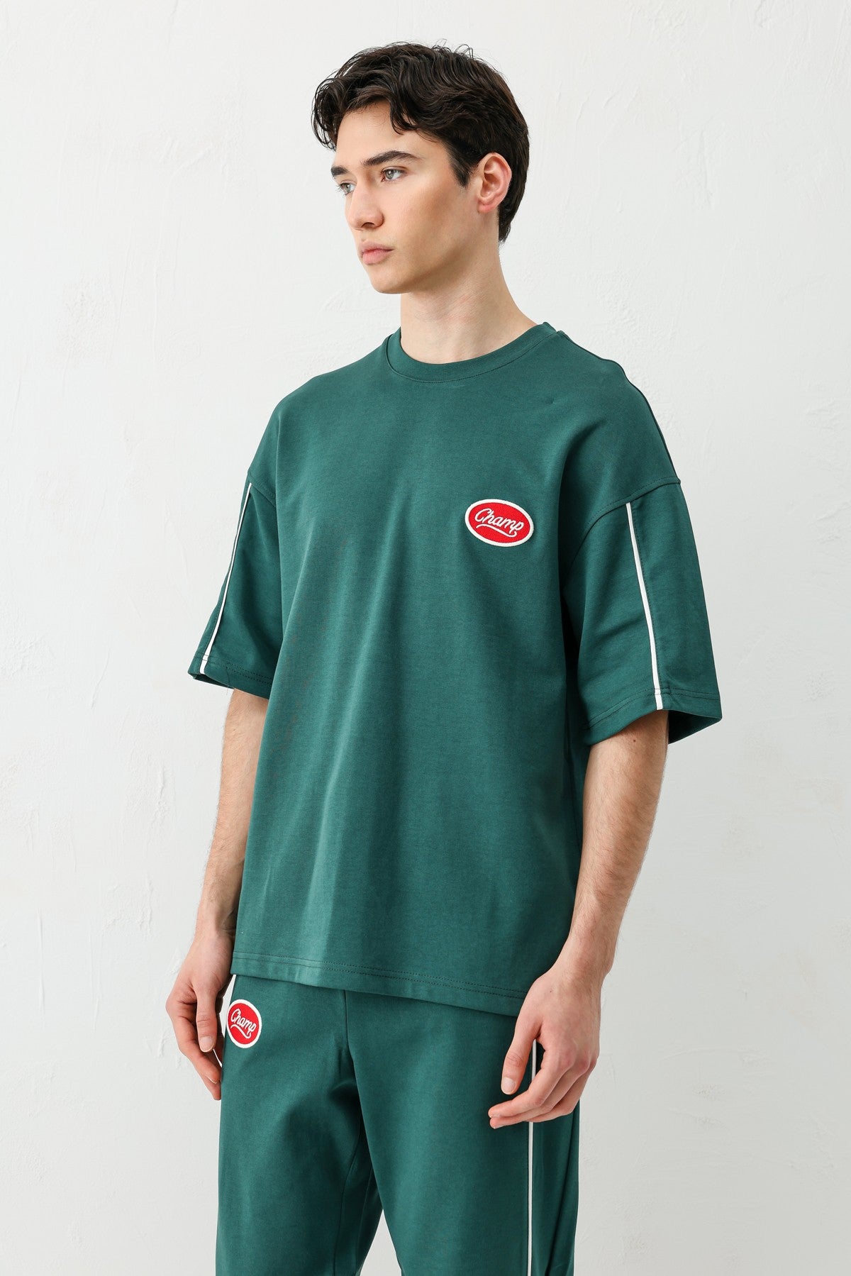 Oversize Champ Baskılı Eşofman Takım