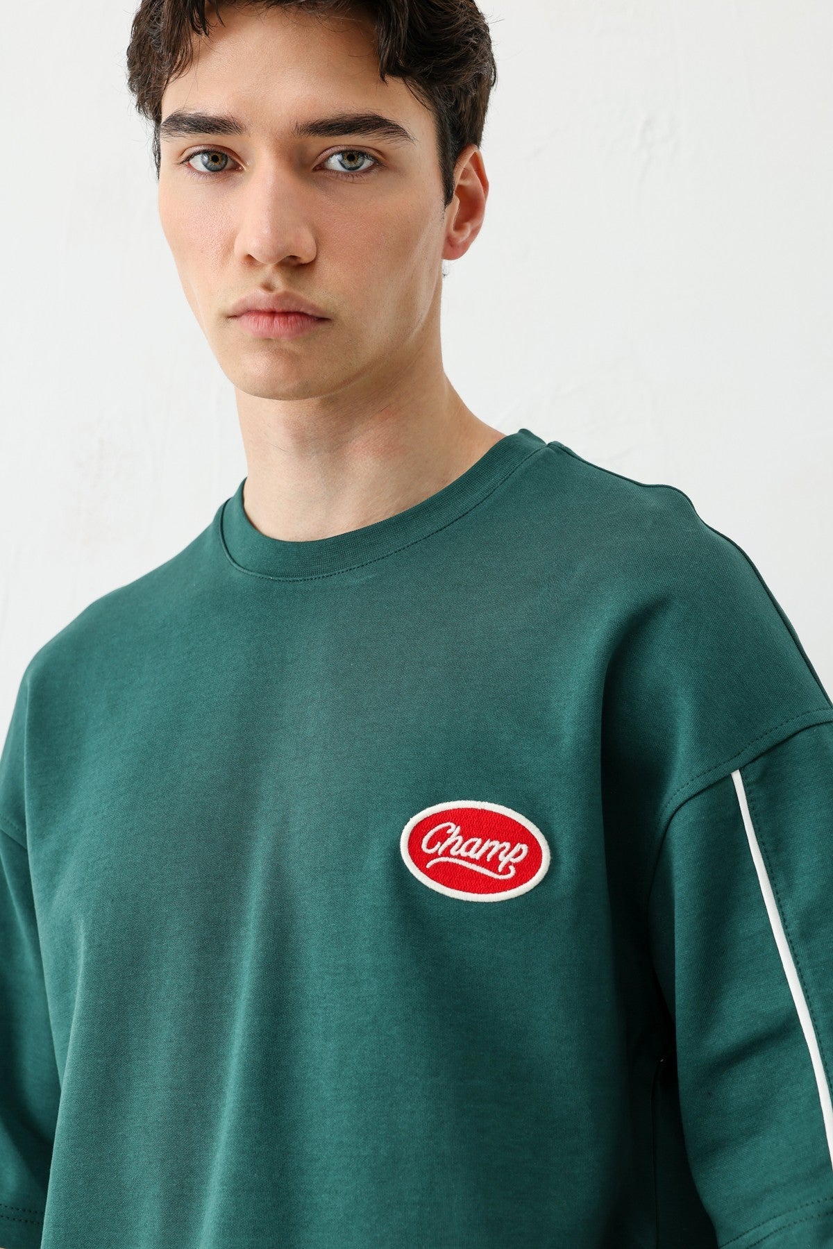 Oversize Champ Baskılı Eşofman Takım