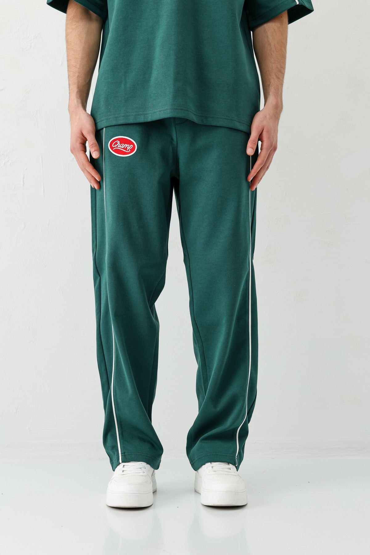 Oversize Champ Baskılı Eşofman Takım