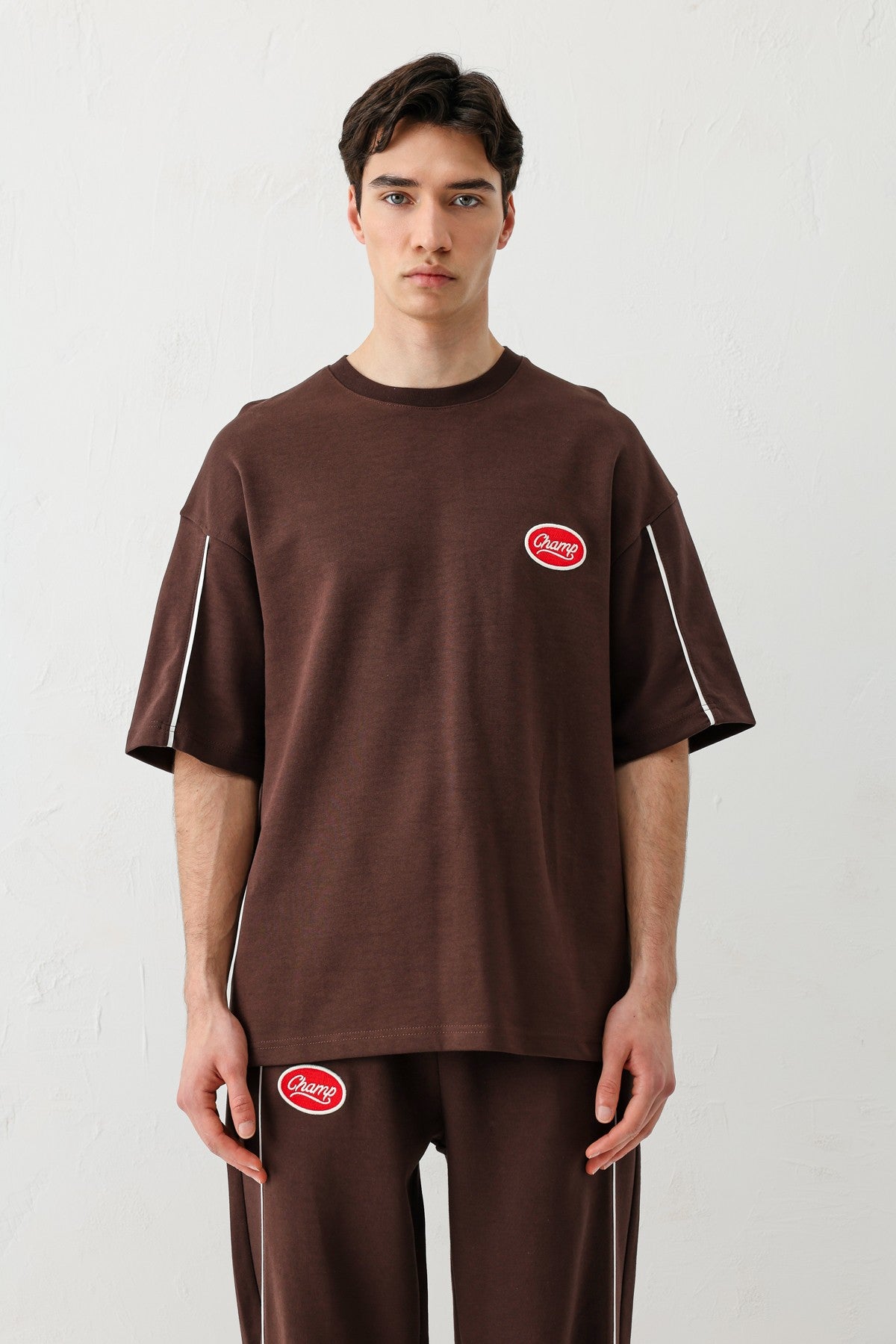 Oversize Champ Baskılı Eşofman Takım