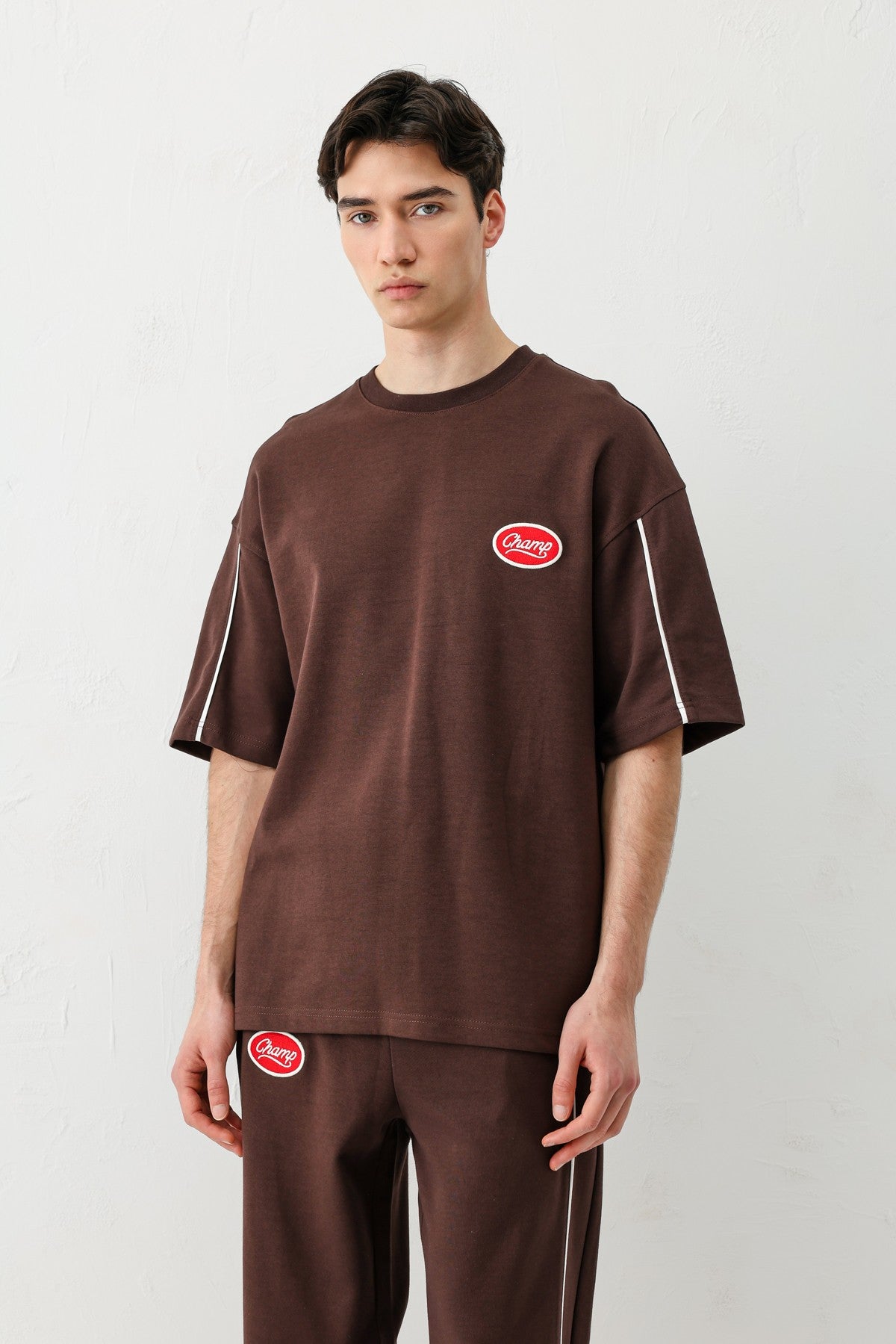 Oversize Champ Baskılı Eşofman Takım
