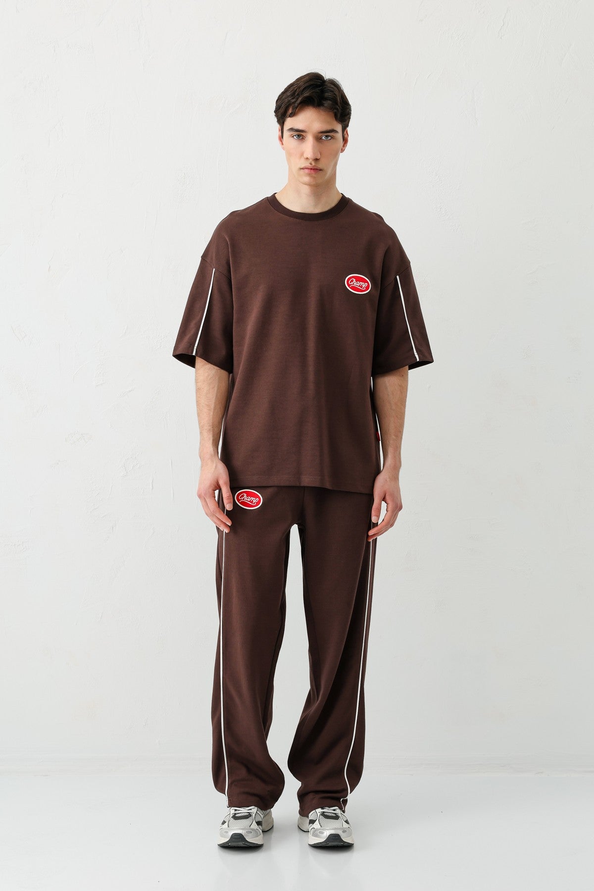 Oversize Champ Baskılı Eşofman Takım