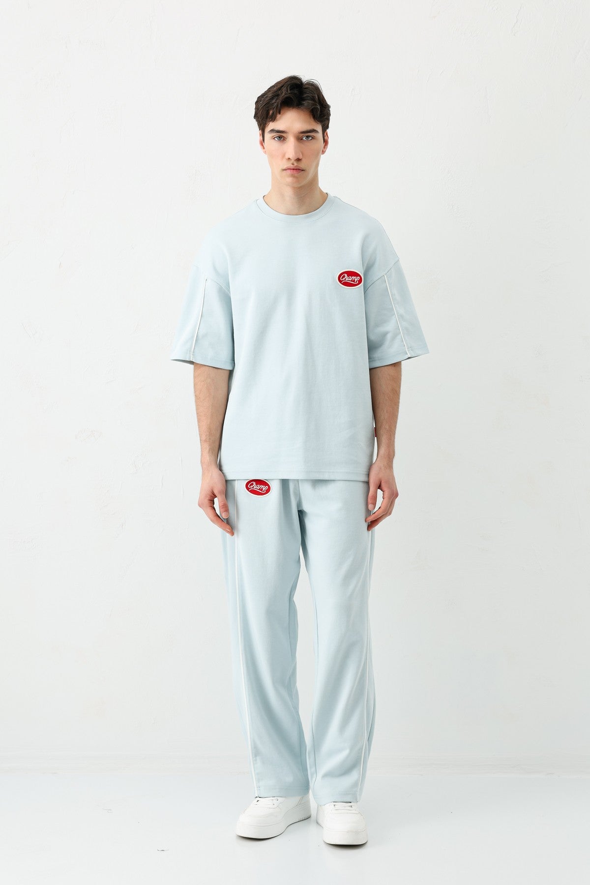 Oversize Champ Baskılı Eşofman Takım