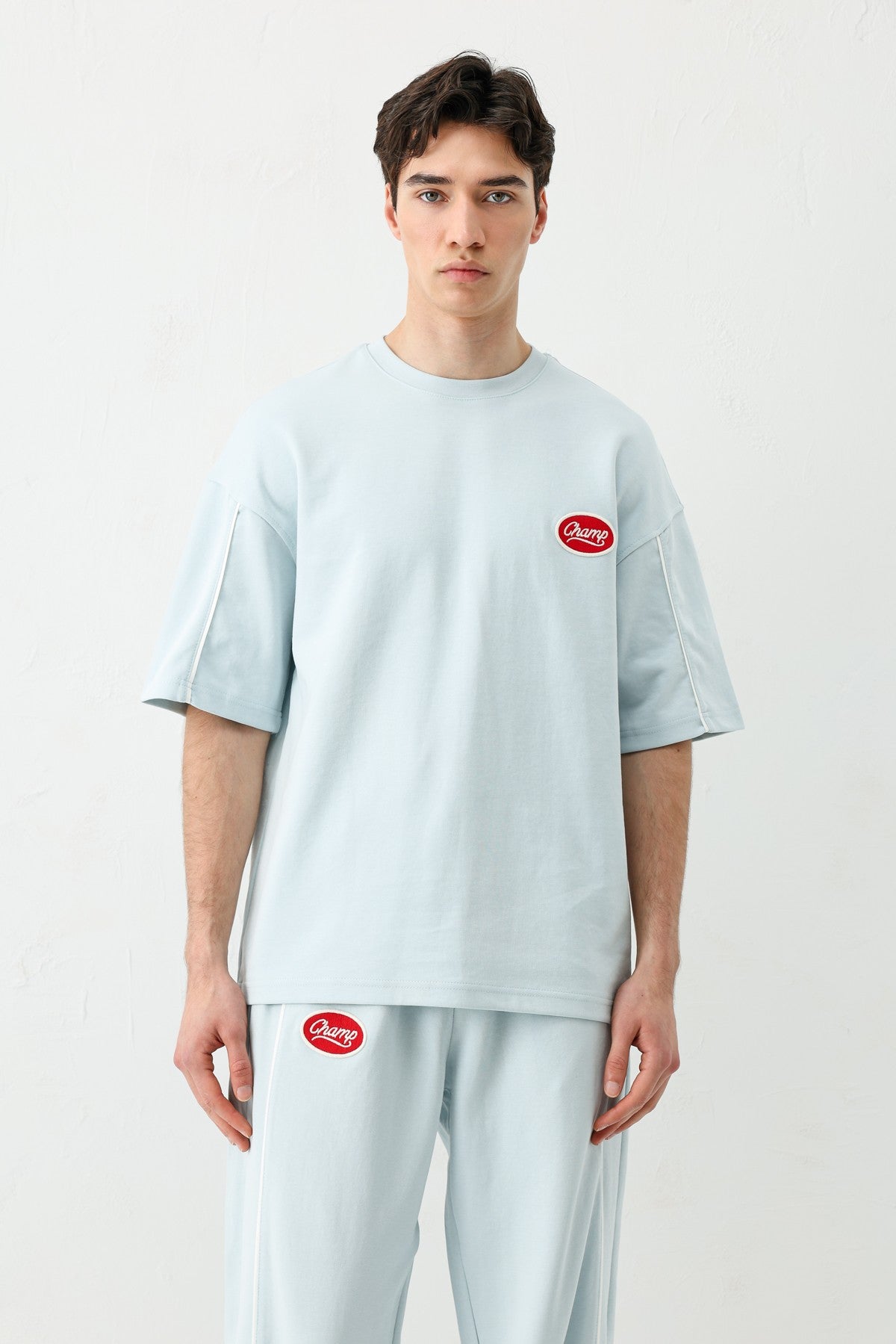 Oversize Champ Baskılı Eşofman Takım