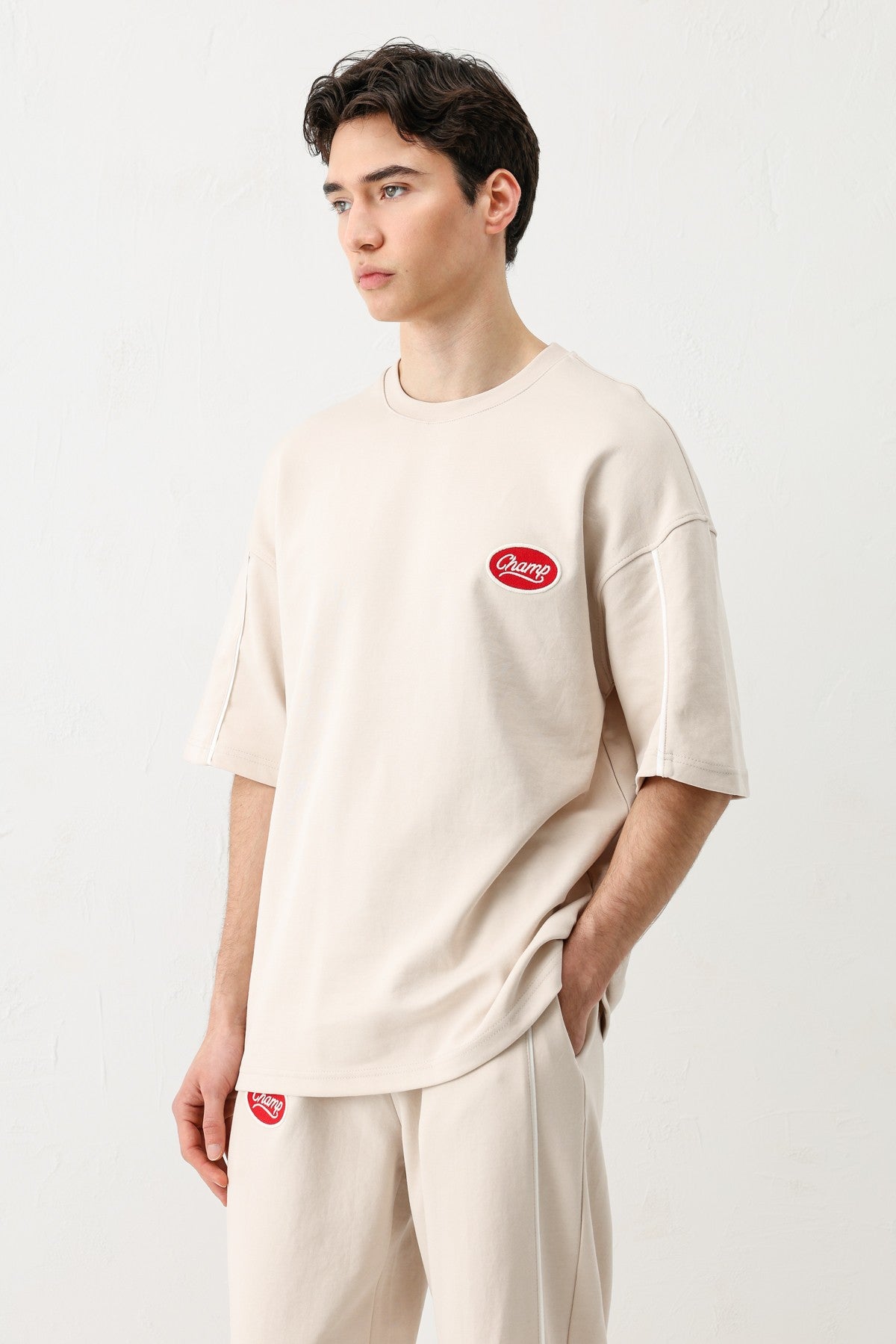 Oversize Champ Baskılı Eşofman Takım