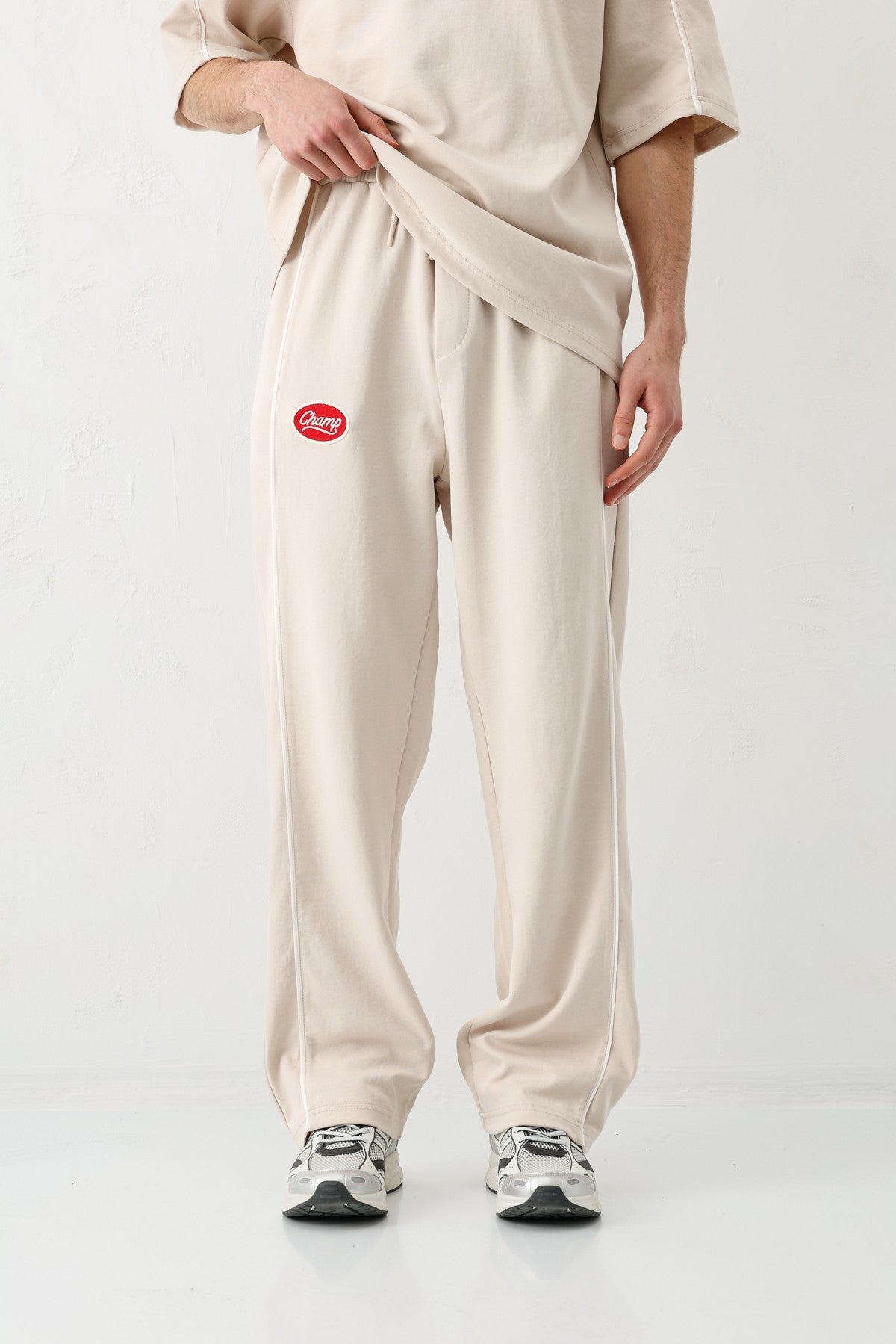 Oversize Champ Baskılı Eşofman Takım