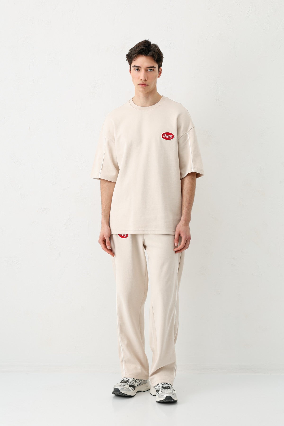 Oversize Champ Baskılı Eşofman Takım