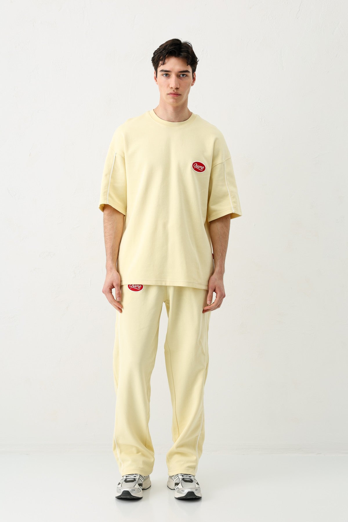 Oversize Champ Baskılı Eşofman Takım