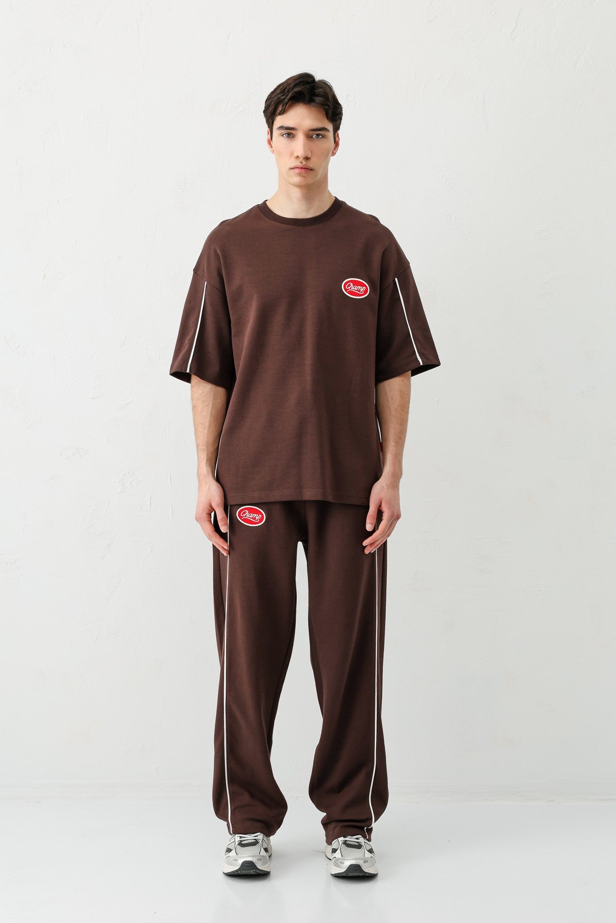 Oversize Champ Baskılı Eşofman Takım