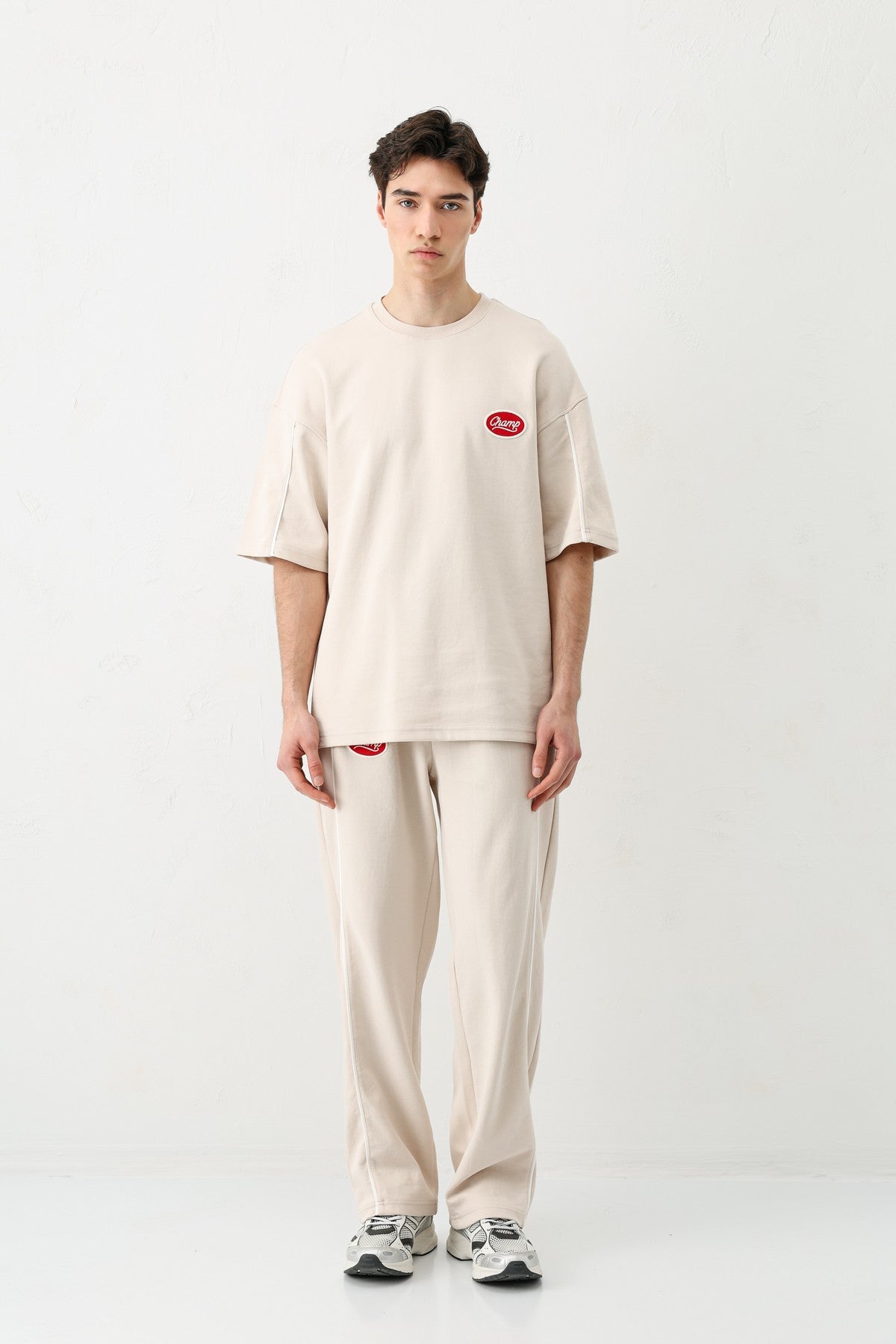 Oversize Champ Baskılı Eşofman Takım