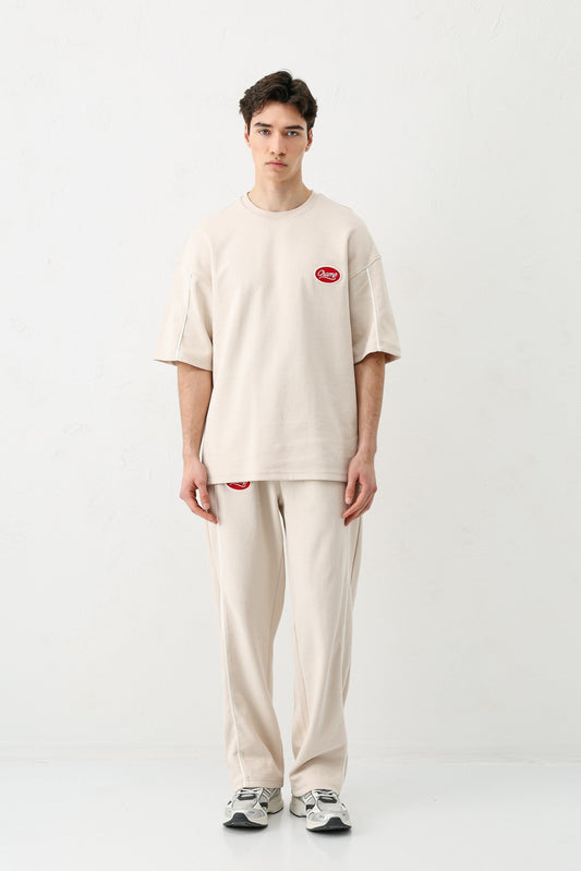 Oversize Champ Baskılı Eşofman Takım