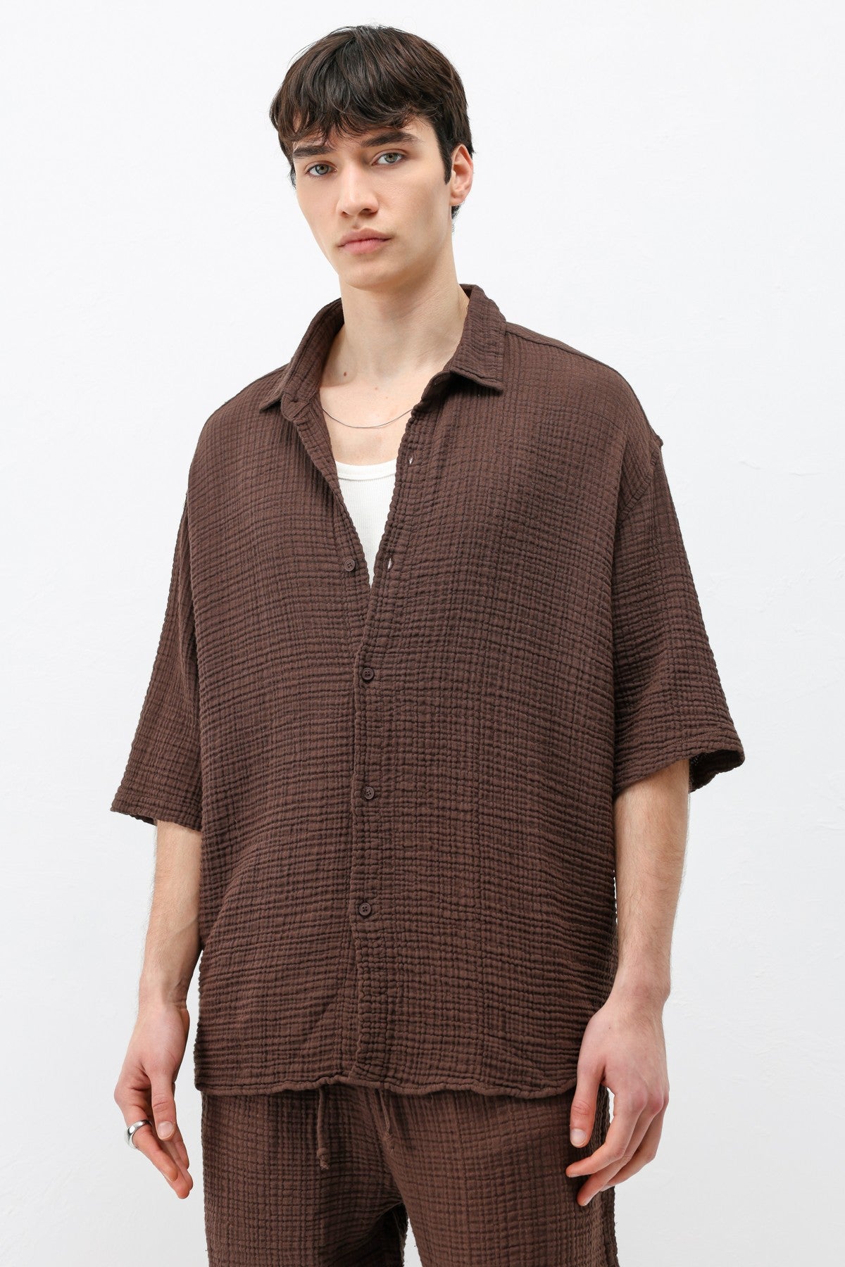Müslin Kumaş Rahat Kalıp Keten Takım