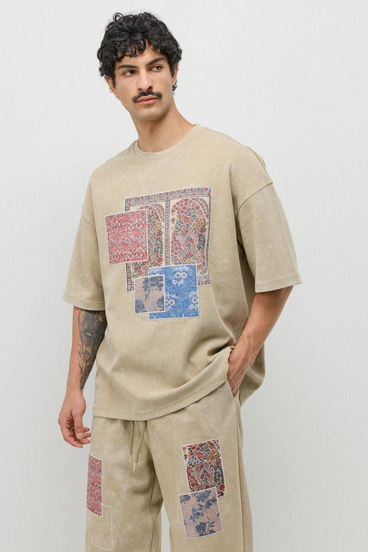 Oversize Baskılı Eşofman Takım