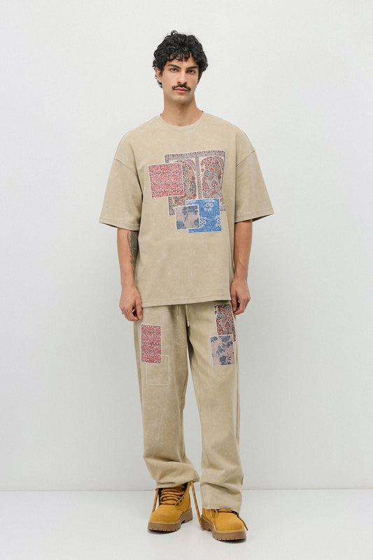 Oversize Baskılı Eşofman Takım