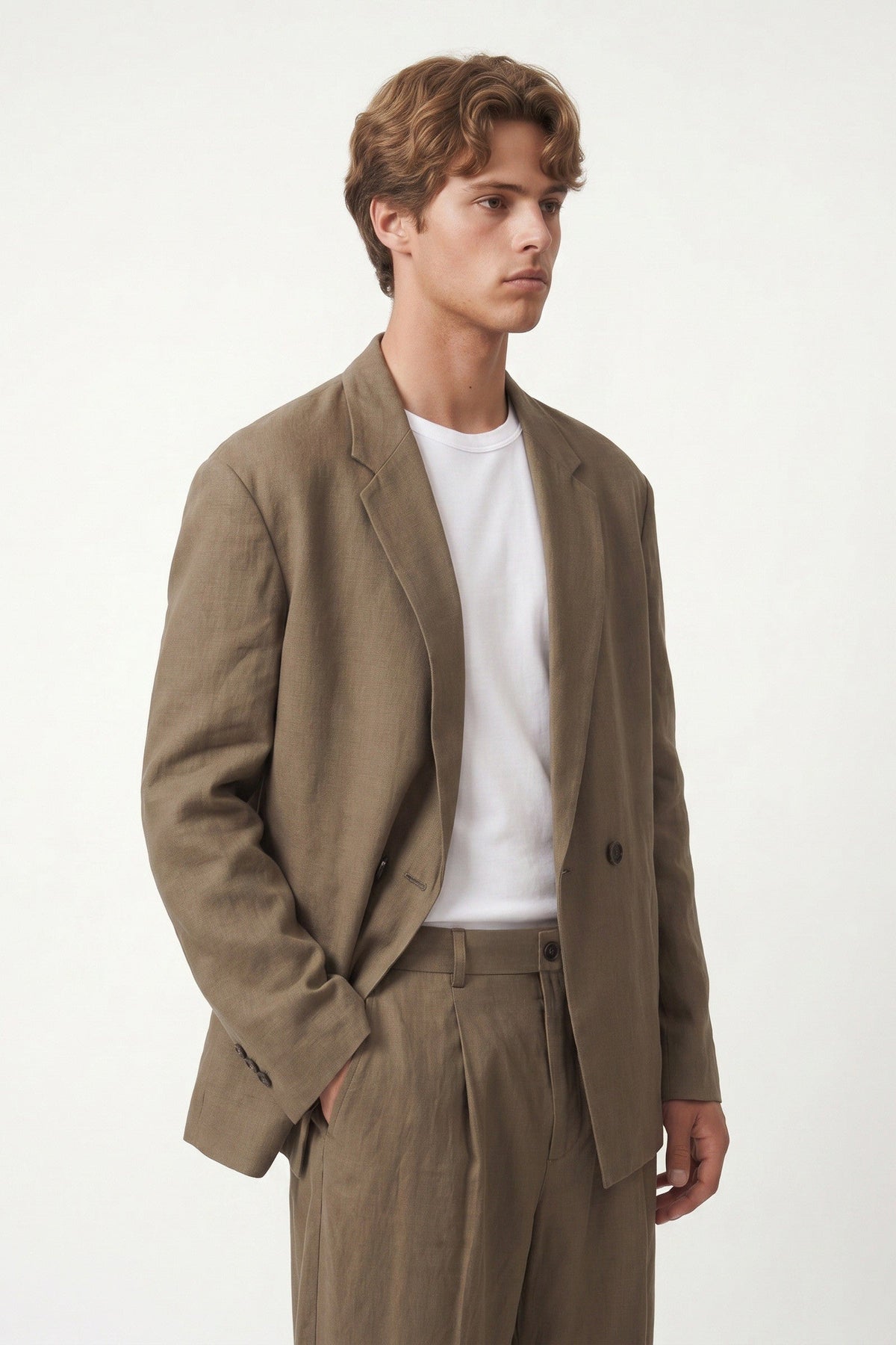 Oversize Lyocell Karışımlı Takım