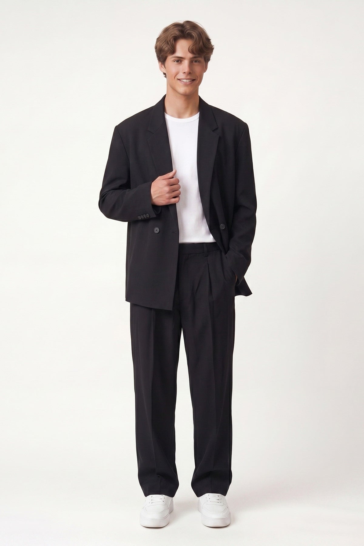 Oversize Lyocell Karışımlı Takım