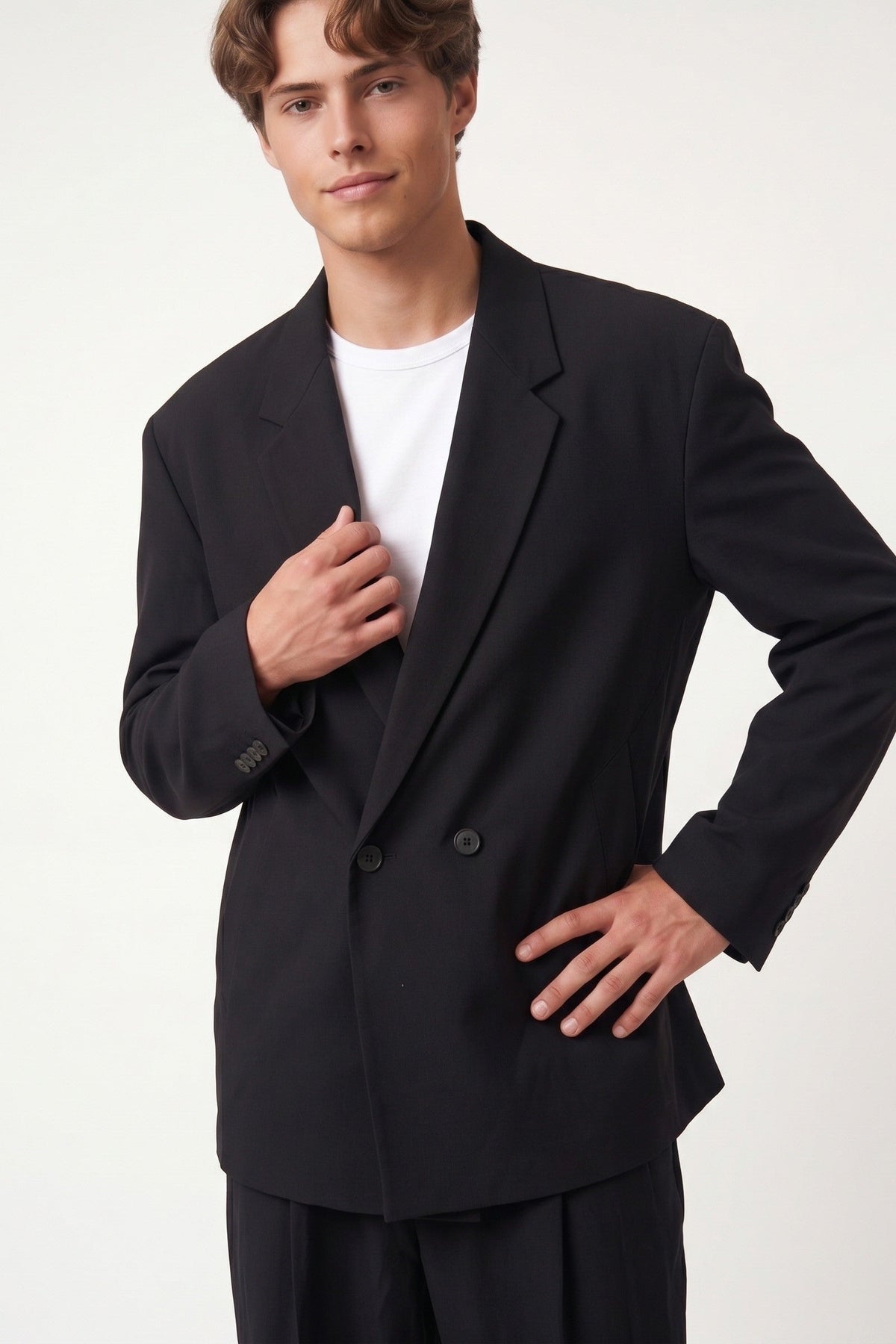 Oversize Lyocell Karışımlı Takım