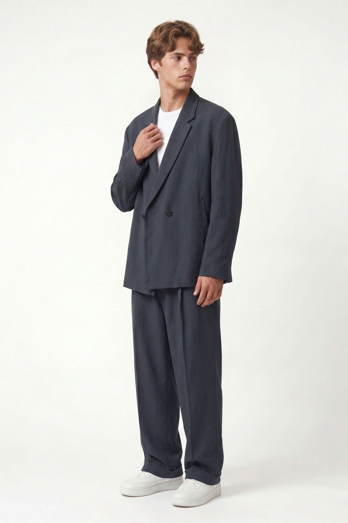 Oversize Lyocell Karışımlı Takım