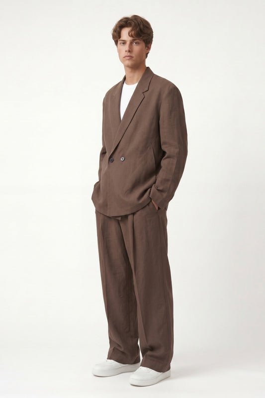 Oversize Lyocell Karışımlı Takım