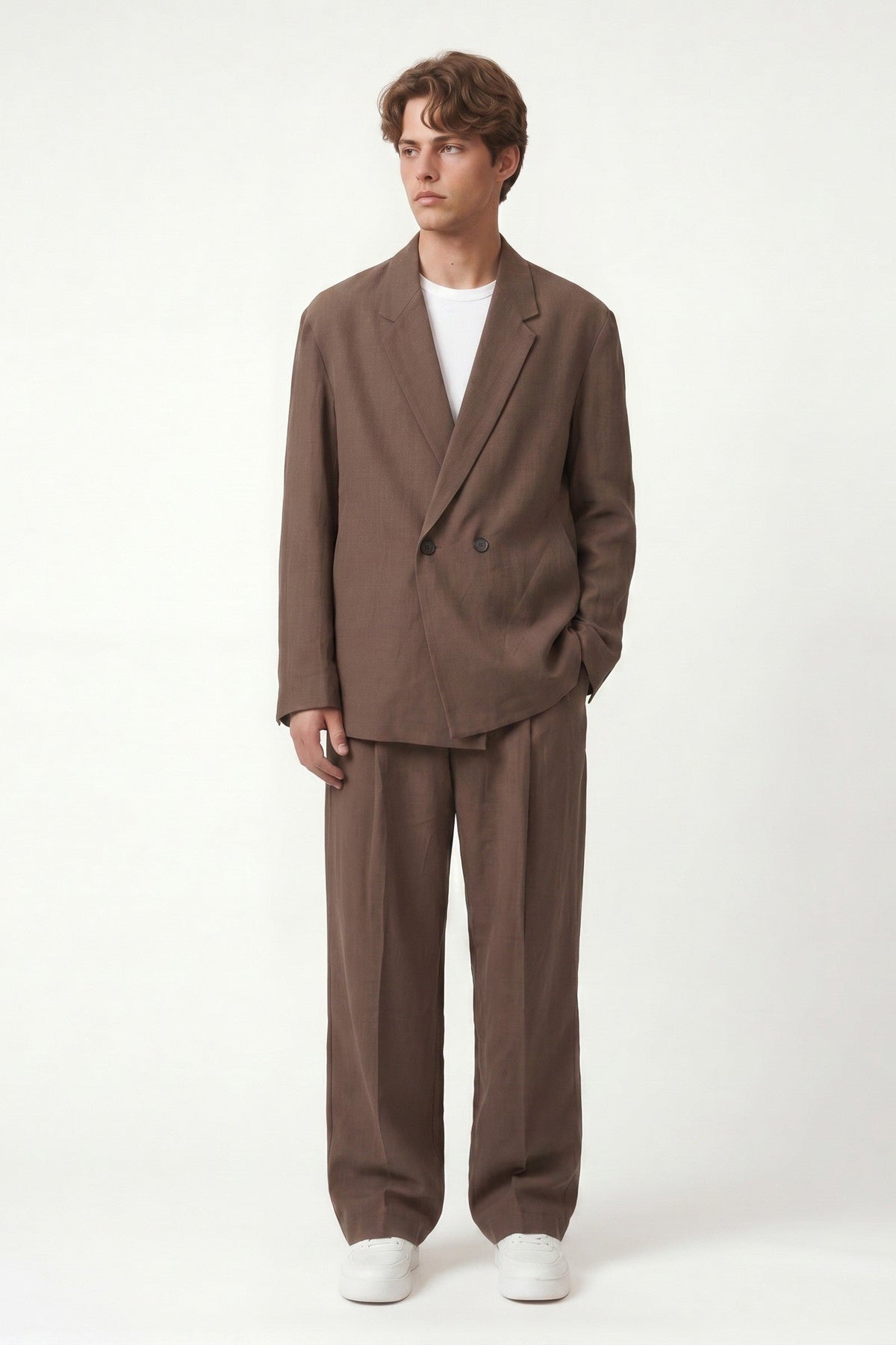 Oversize Lyocell Karışımlı Takım