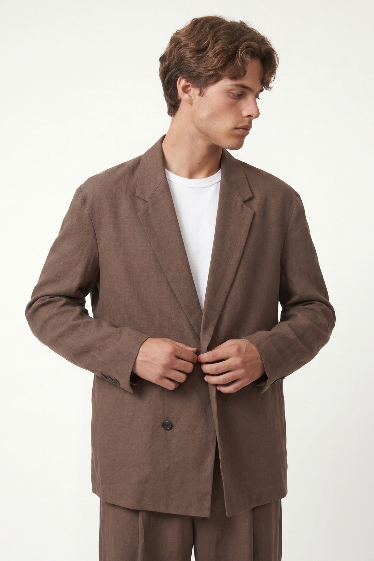 Oversize Lyocell Karışımlı Takım