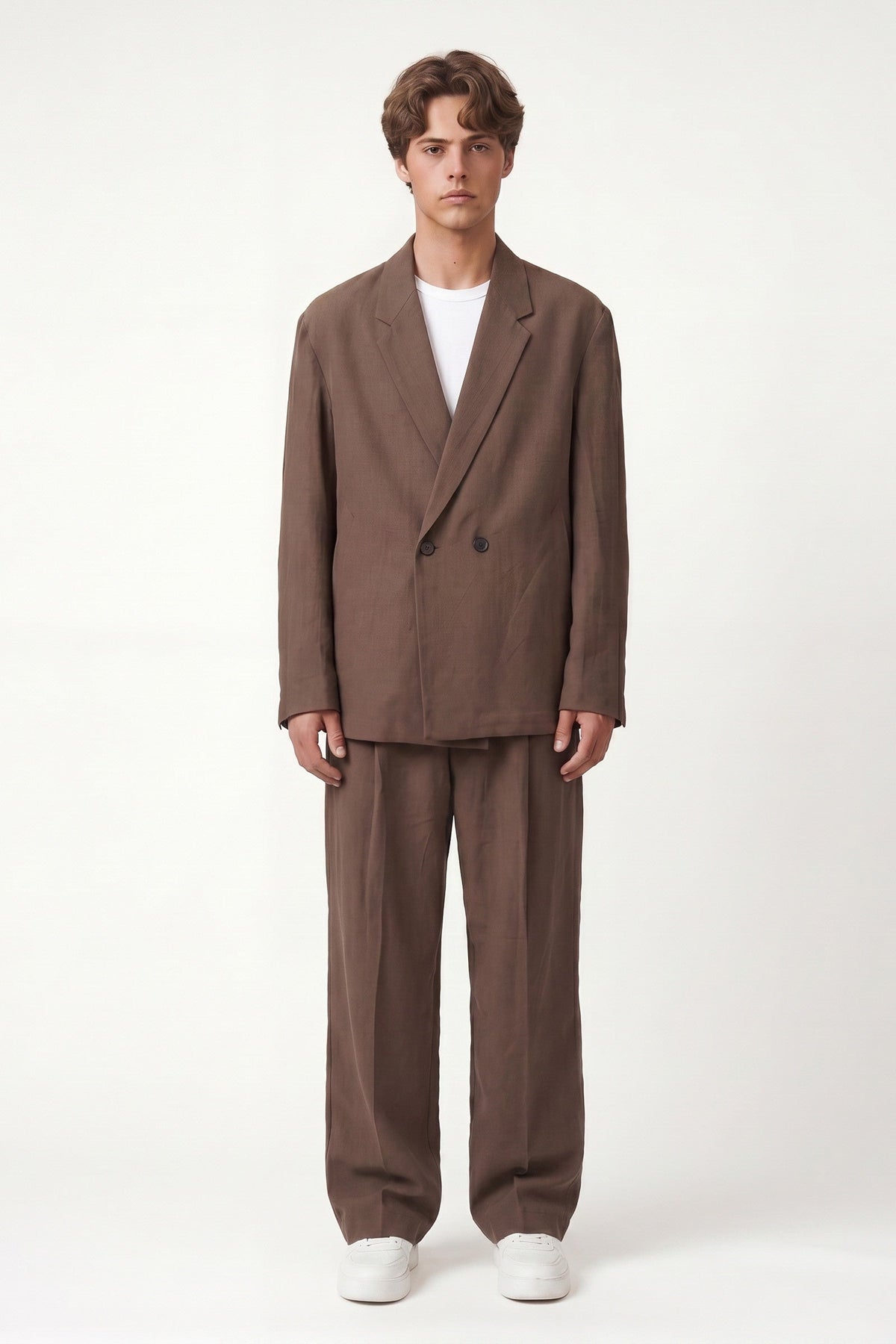 Oversize Lyocell Karışımlı Takım