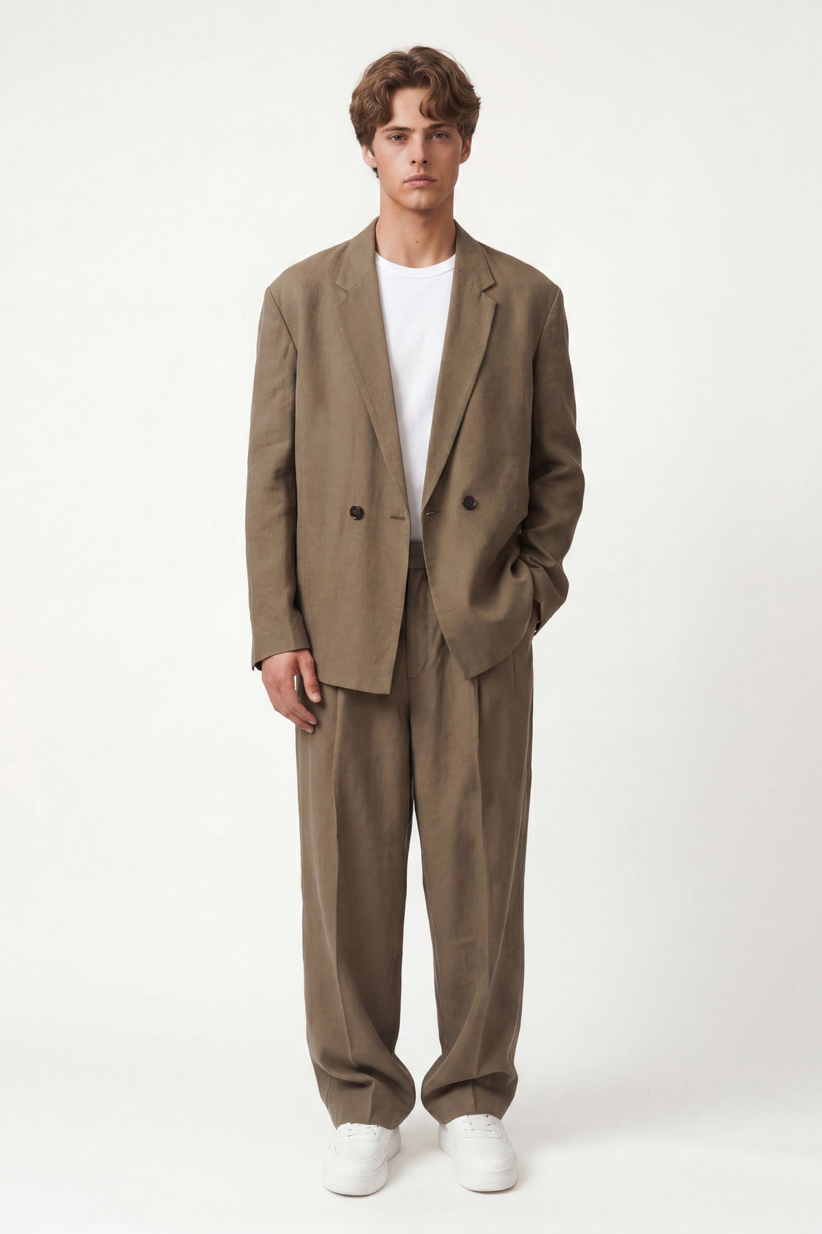 Oversize Lyocell Karışımlı Takım