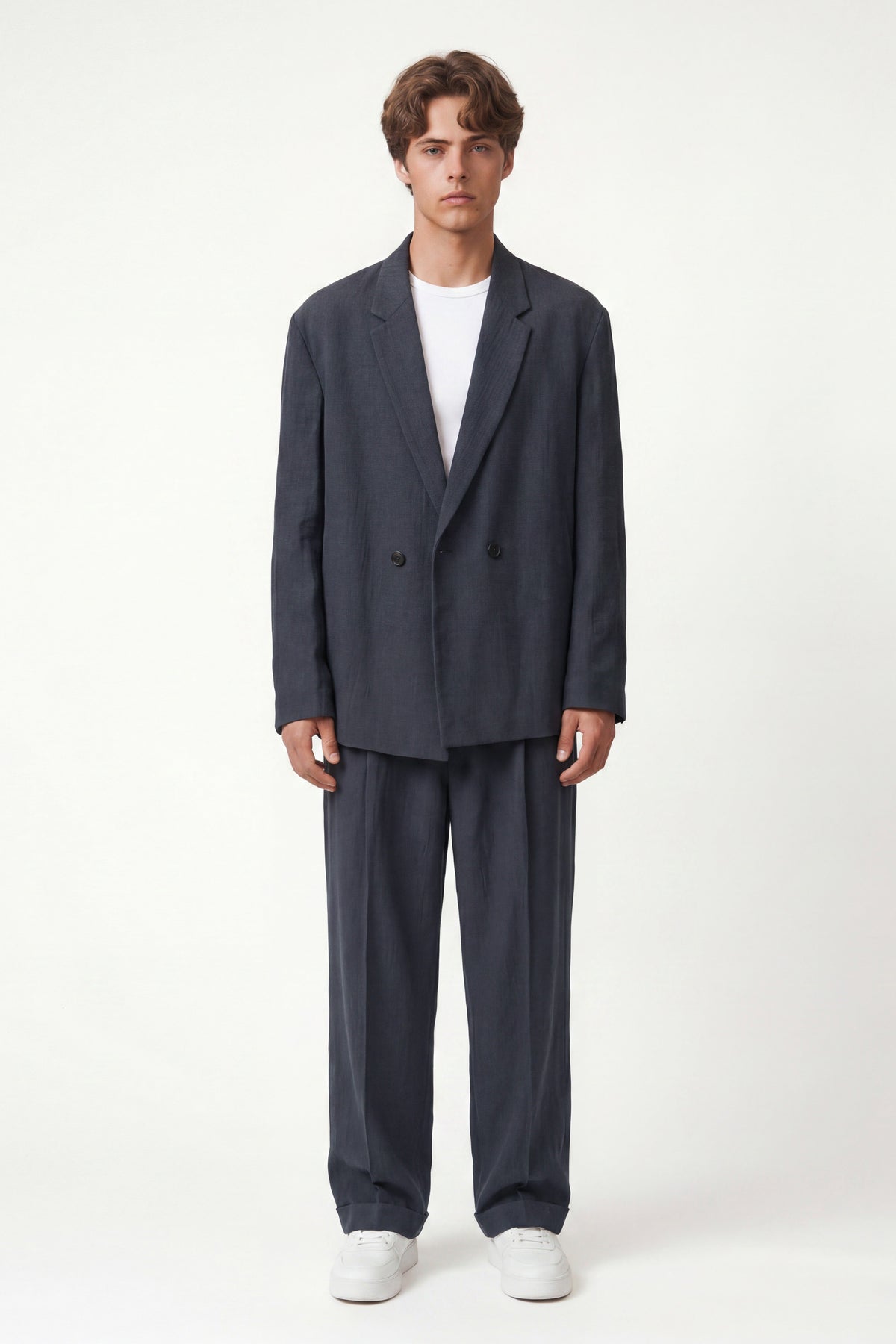 Oversize Lyocell Karışımlı Takım